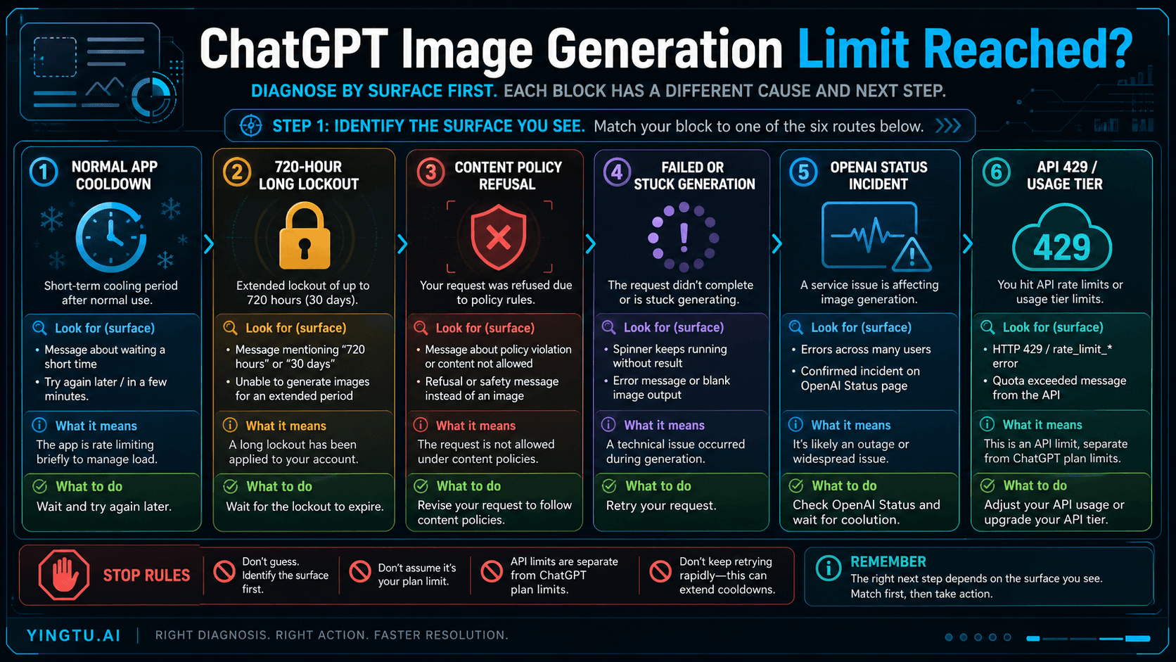 ChatGPT Image Generation Limit Reached? What to Do When Free, Plus, Pro, or API Gets Blocked