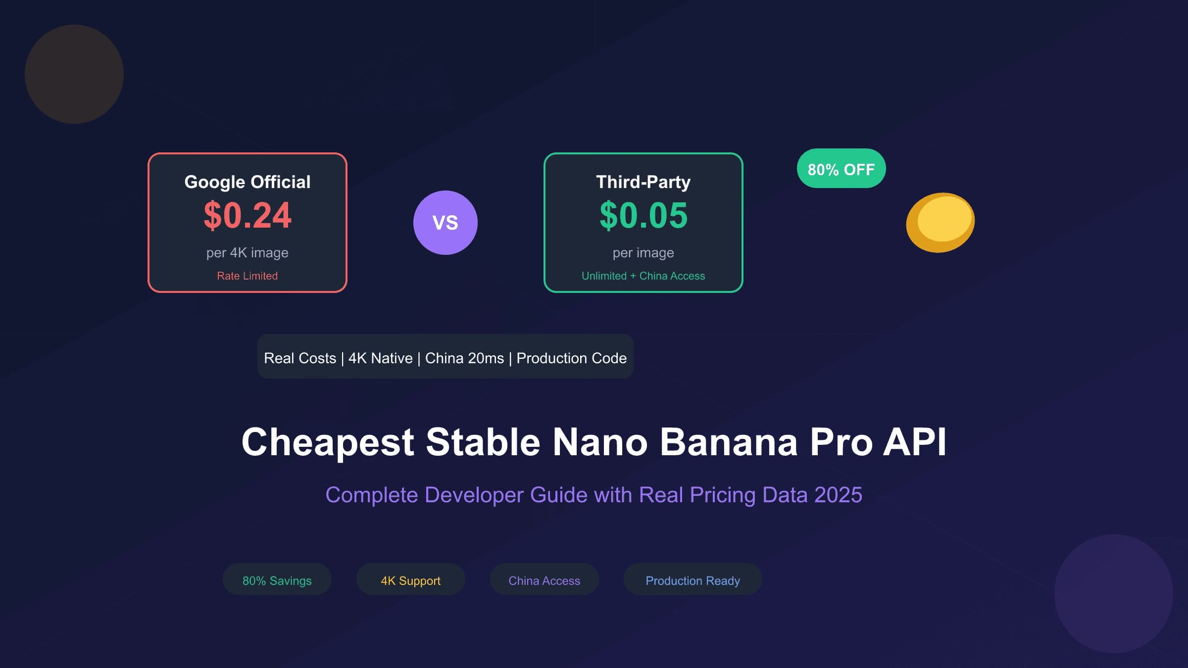 Cheapest Stable Nano Banana Pro API 2026: Real Costs, Provider Comparison & Production Code