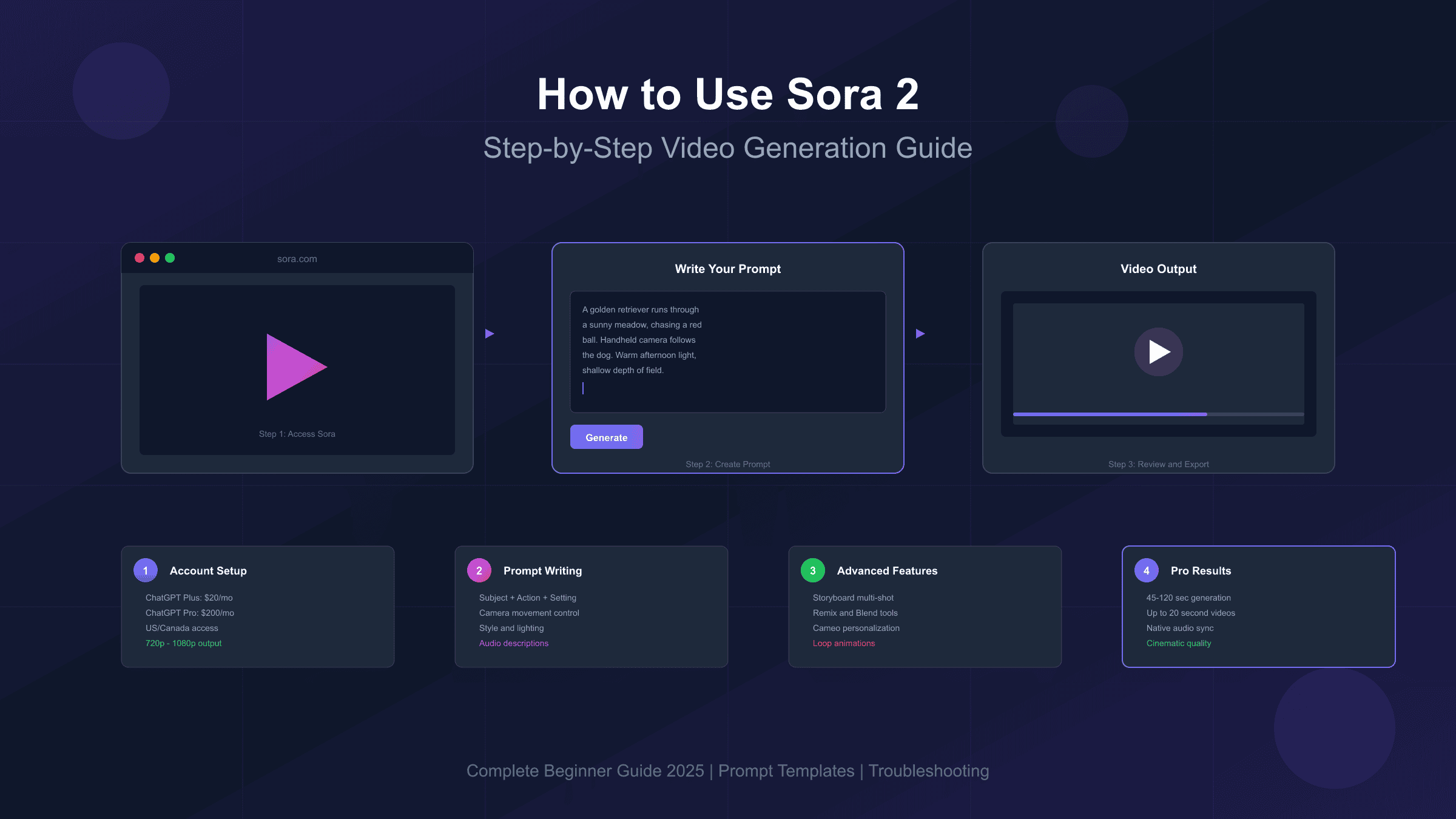 How to Use Sora 2 Video Generator Step by Step: Complete Beginner Guide 2025