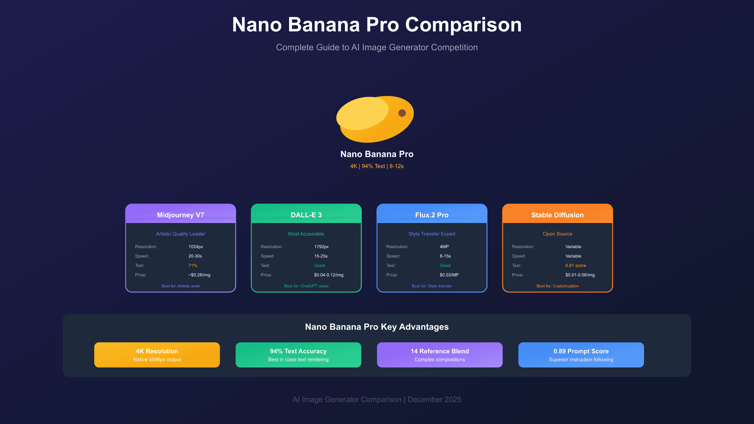 Nano Banana Pro Comparison: How It Stacks Up Against Every Major AI Image Generator