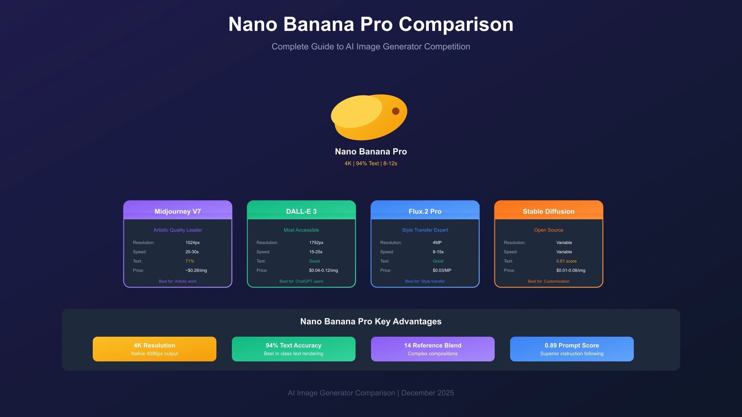 Nano Banana Pro Comparison: How It Stacks Up Against Every Major AI Image Generator