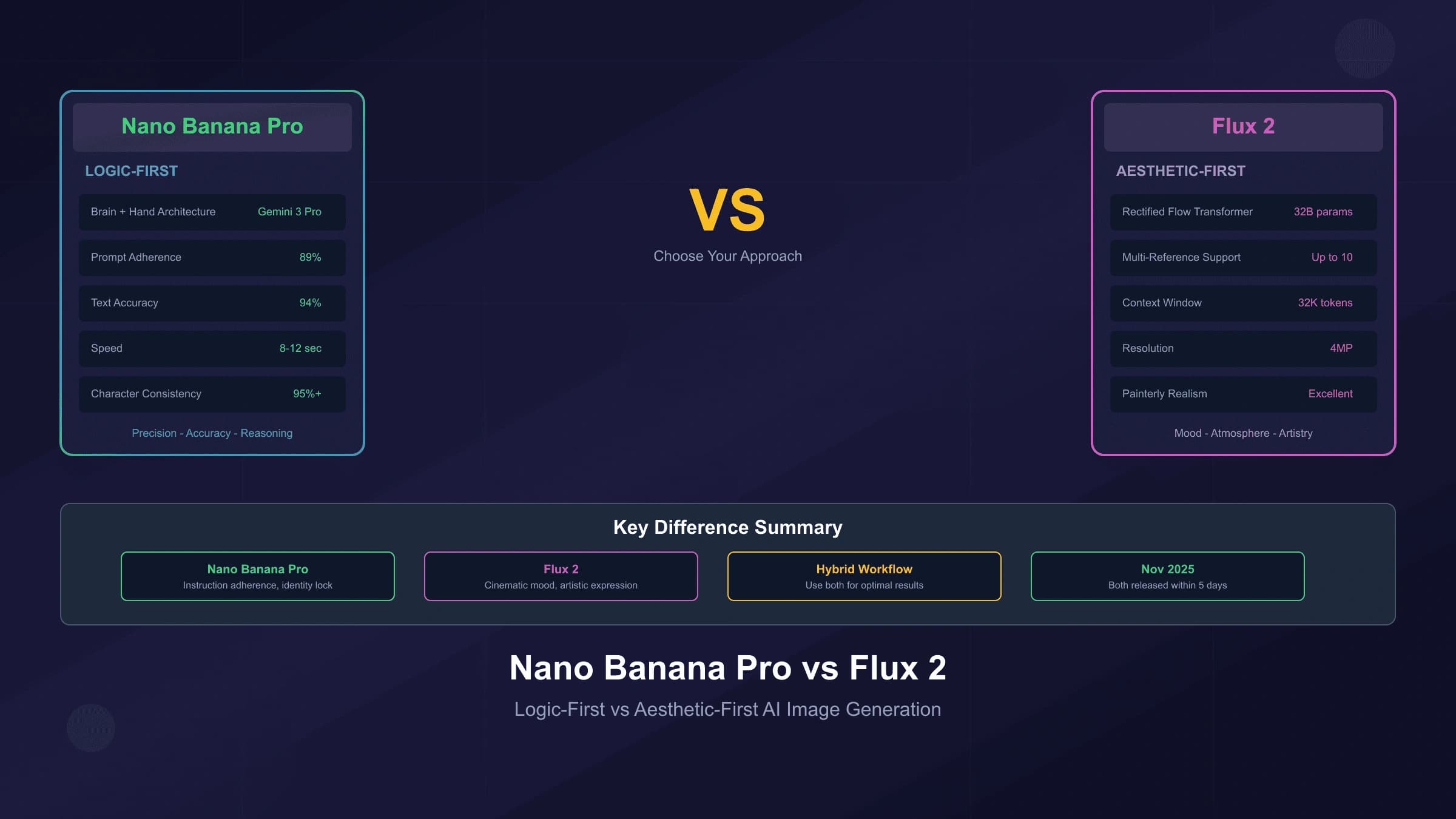 Nano Banana Pro vs Flux 2: Logic vs Aesthetics - Complete Comparison Guide (2025)