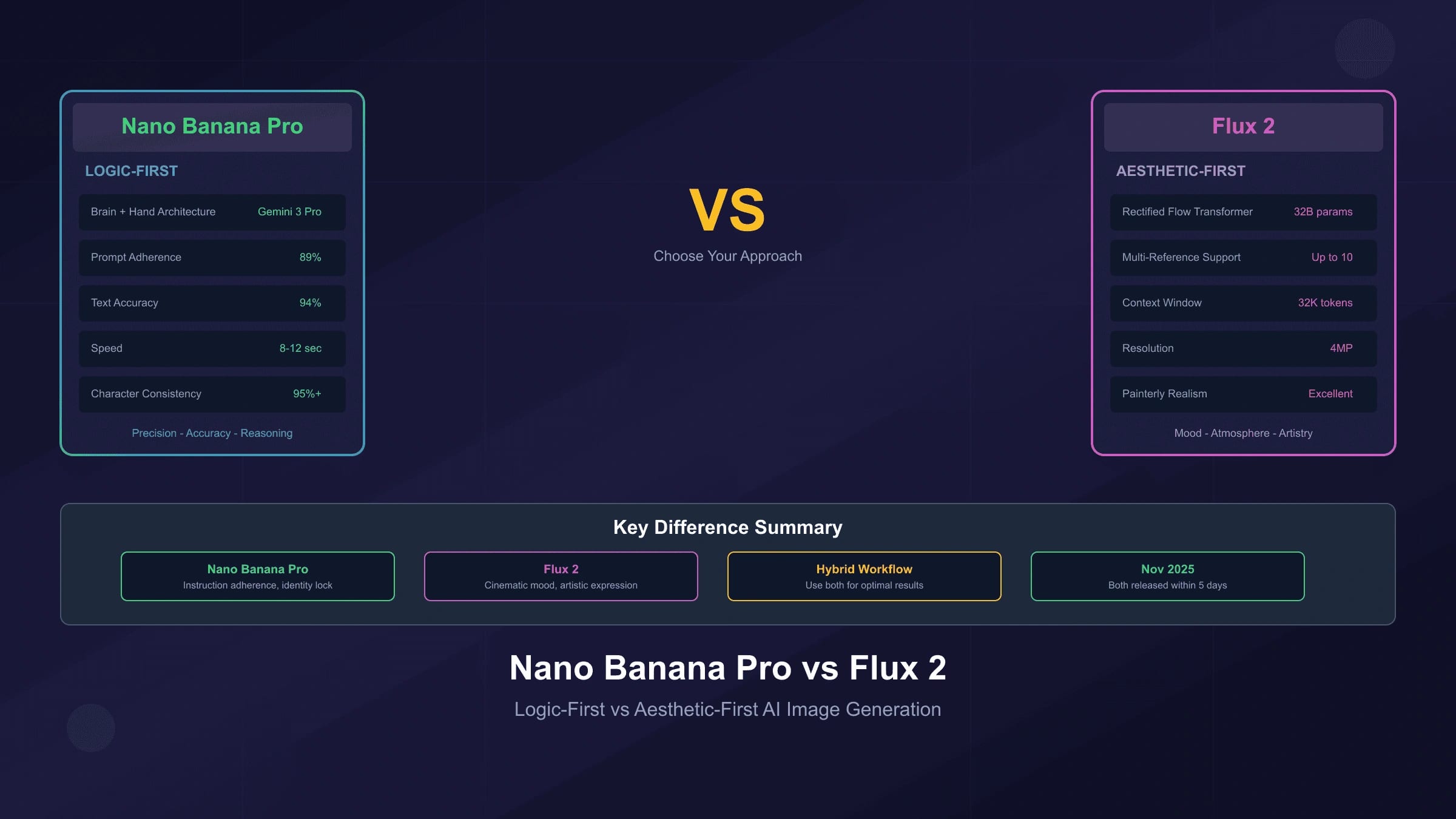 Nano Banana Pro vs Flux 2: Logic vs Aesthetics - Complete Comparison Guide (2025)
