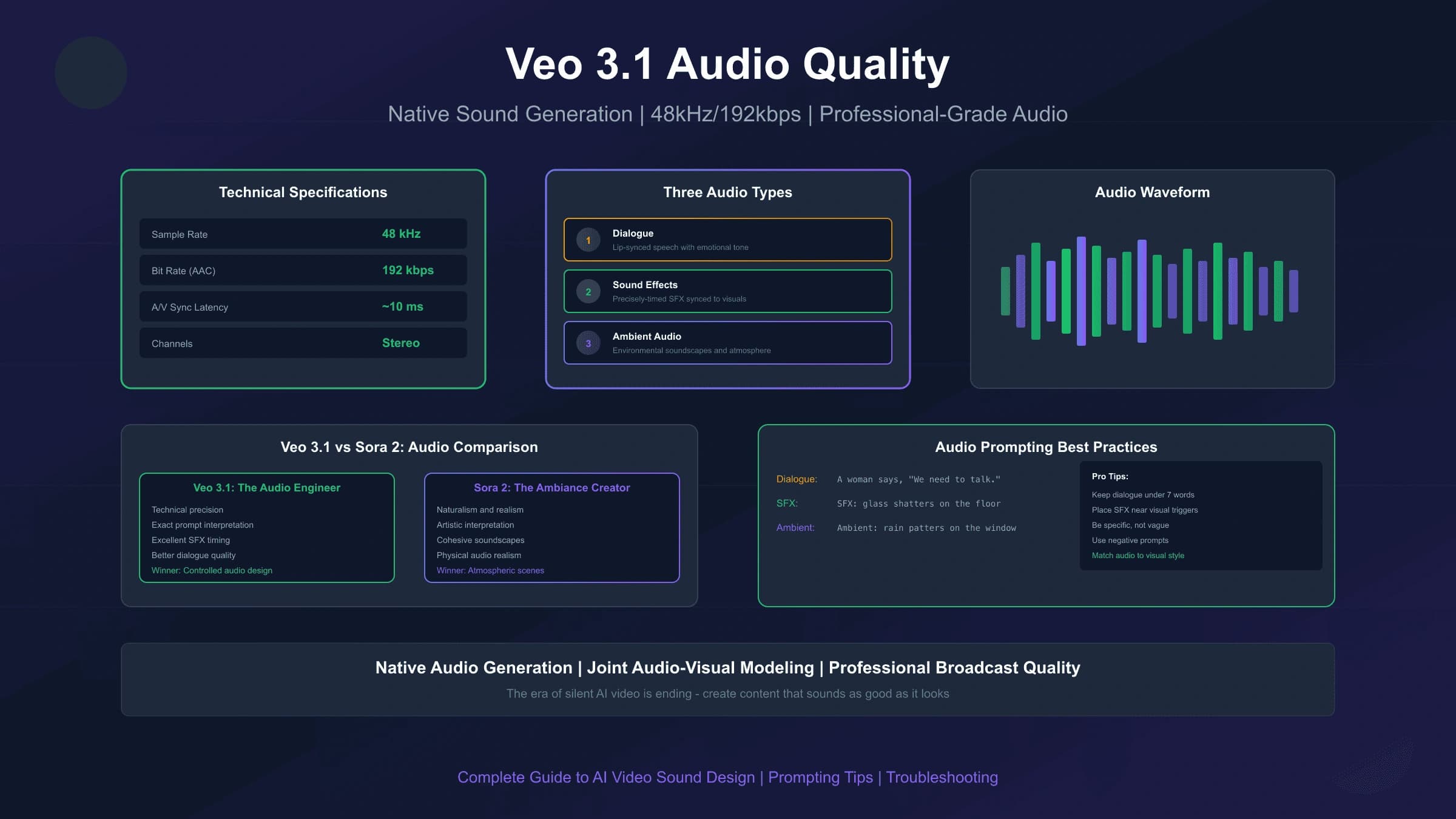 Veo 3.1 Audio Quality: Complete Guide to Native Sound Generation 2025