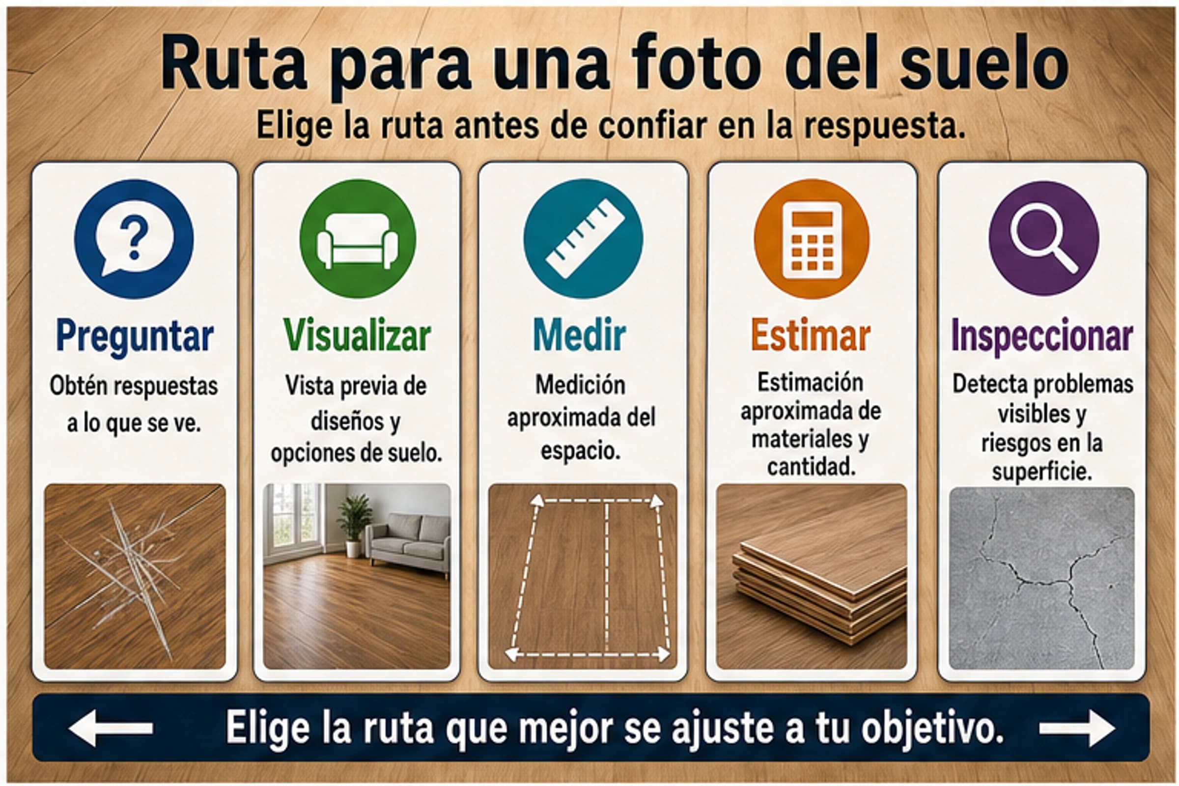 Foto del suelo con IA: qué preguntar y cuándo llamar a un profesional