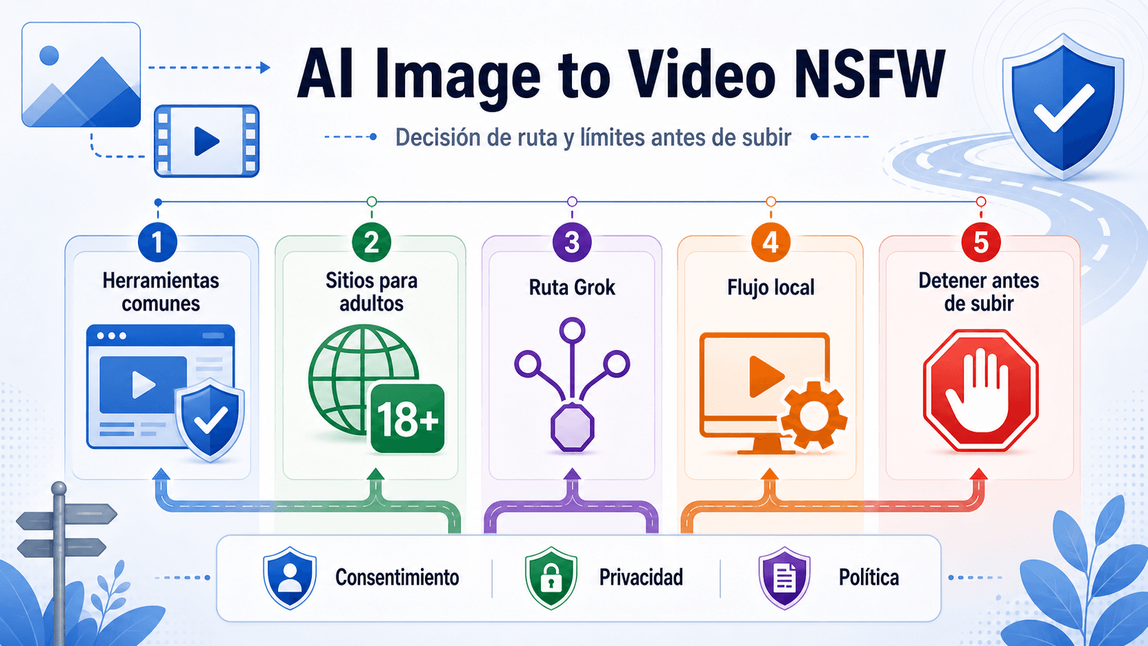 IA de imagen a video NSFW: rutas posibles, bloqueos y cuándo parar