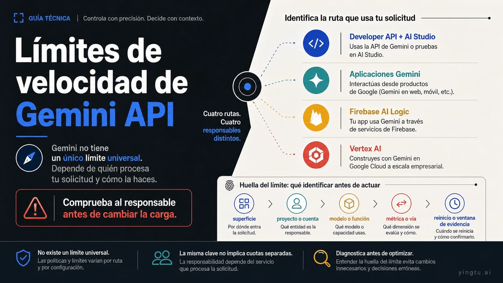 Rutas de uso de Gemini y cinco datos para identificar el límite correcto