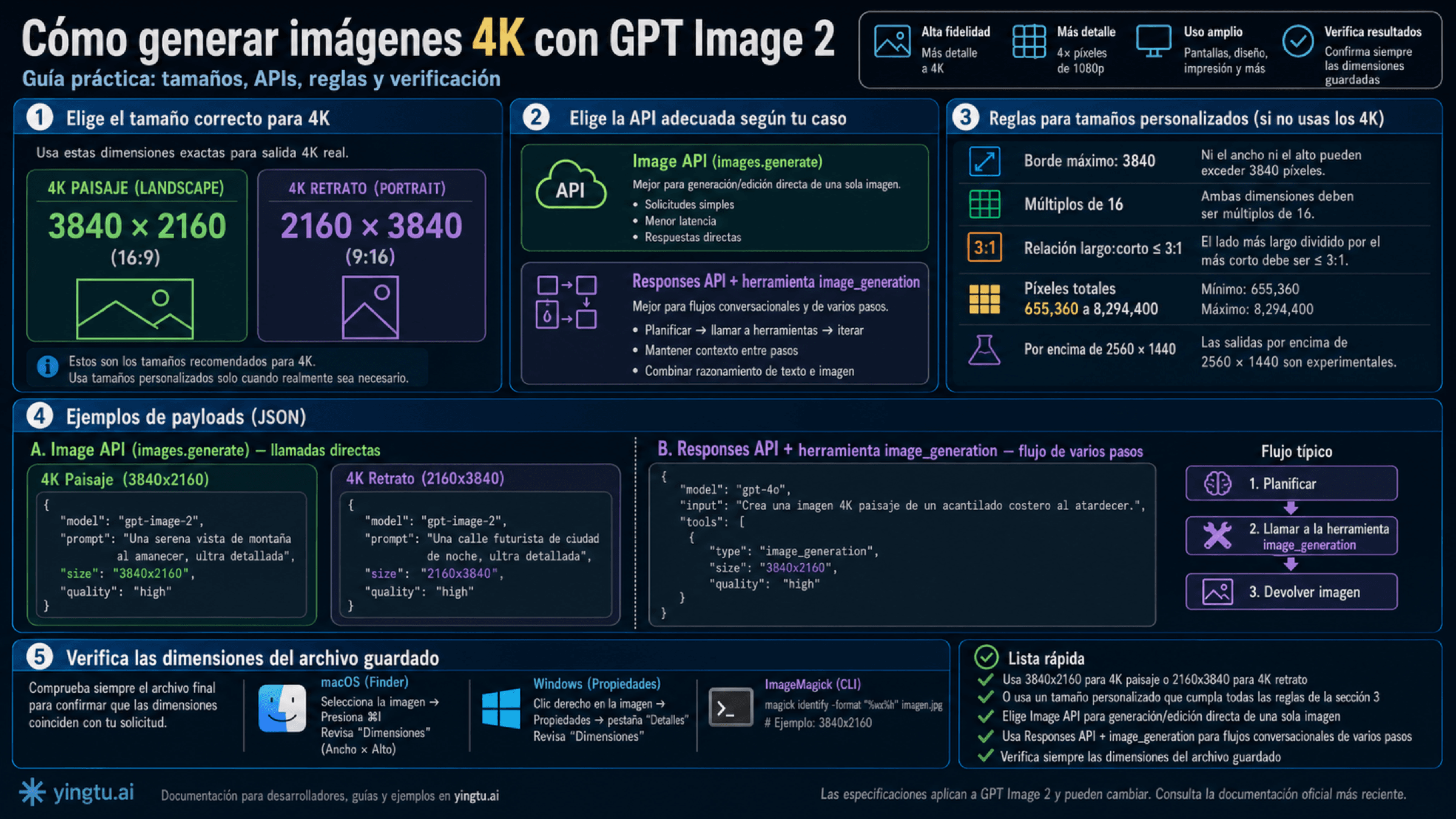 Cómo generar imágenes 4K con GPT Image 2 desde la API