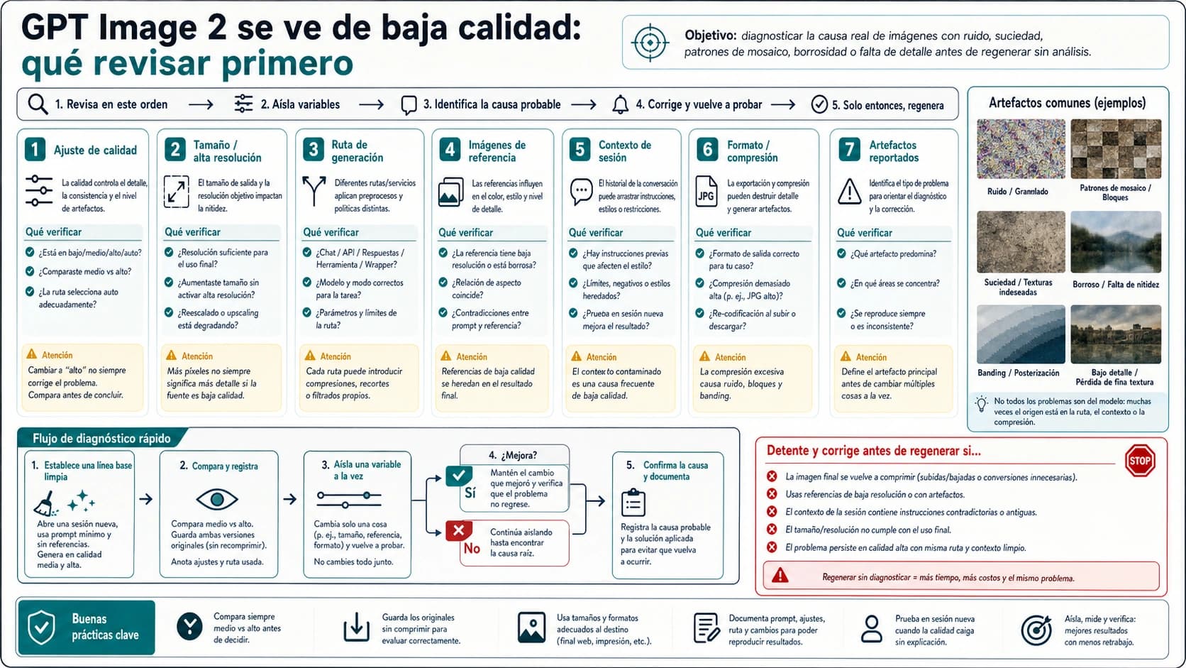 GPT Image 2 se ve de baja calidad? Revisa esto primero