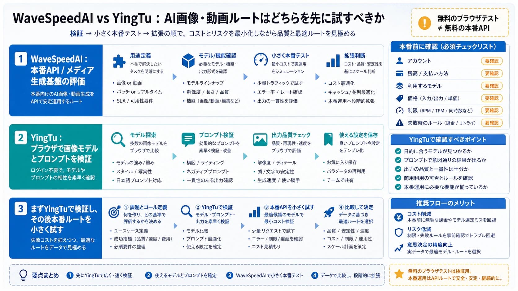 WaveSpeedAIとYingTuのAI画像動画ワークフロー選択ボード