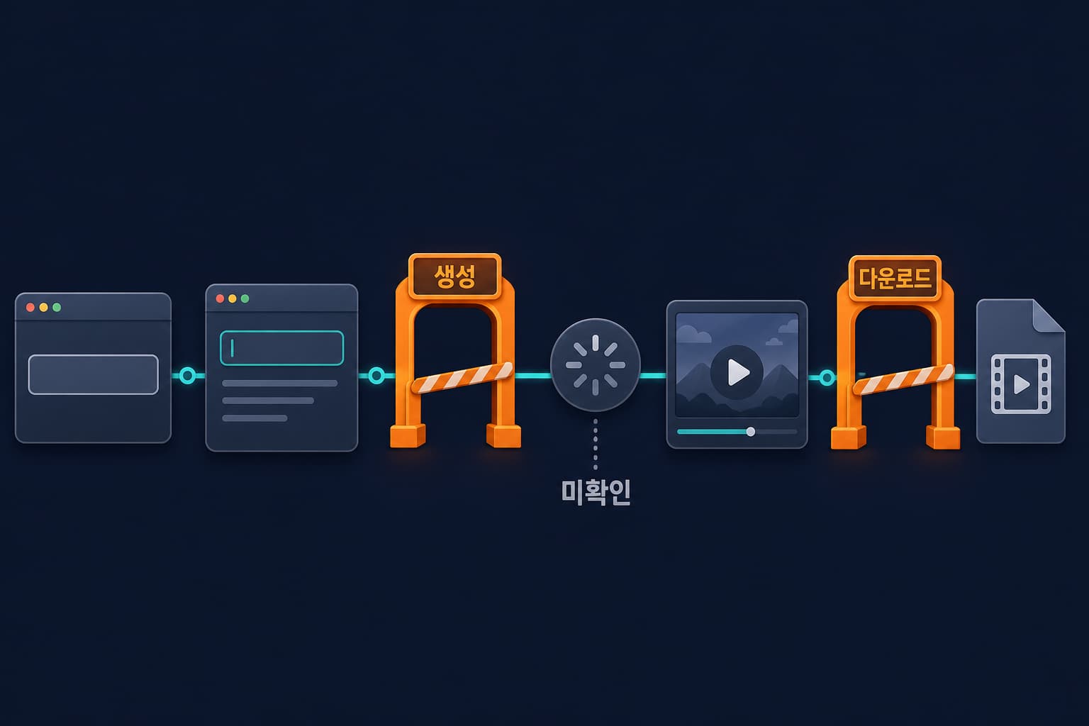 회원가입 없는 AI 영상 생성기를 확인할 때 생성과 다운로드 관문을 나누어 점검하는 흐름