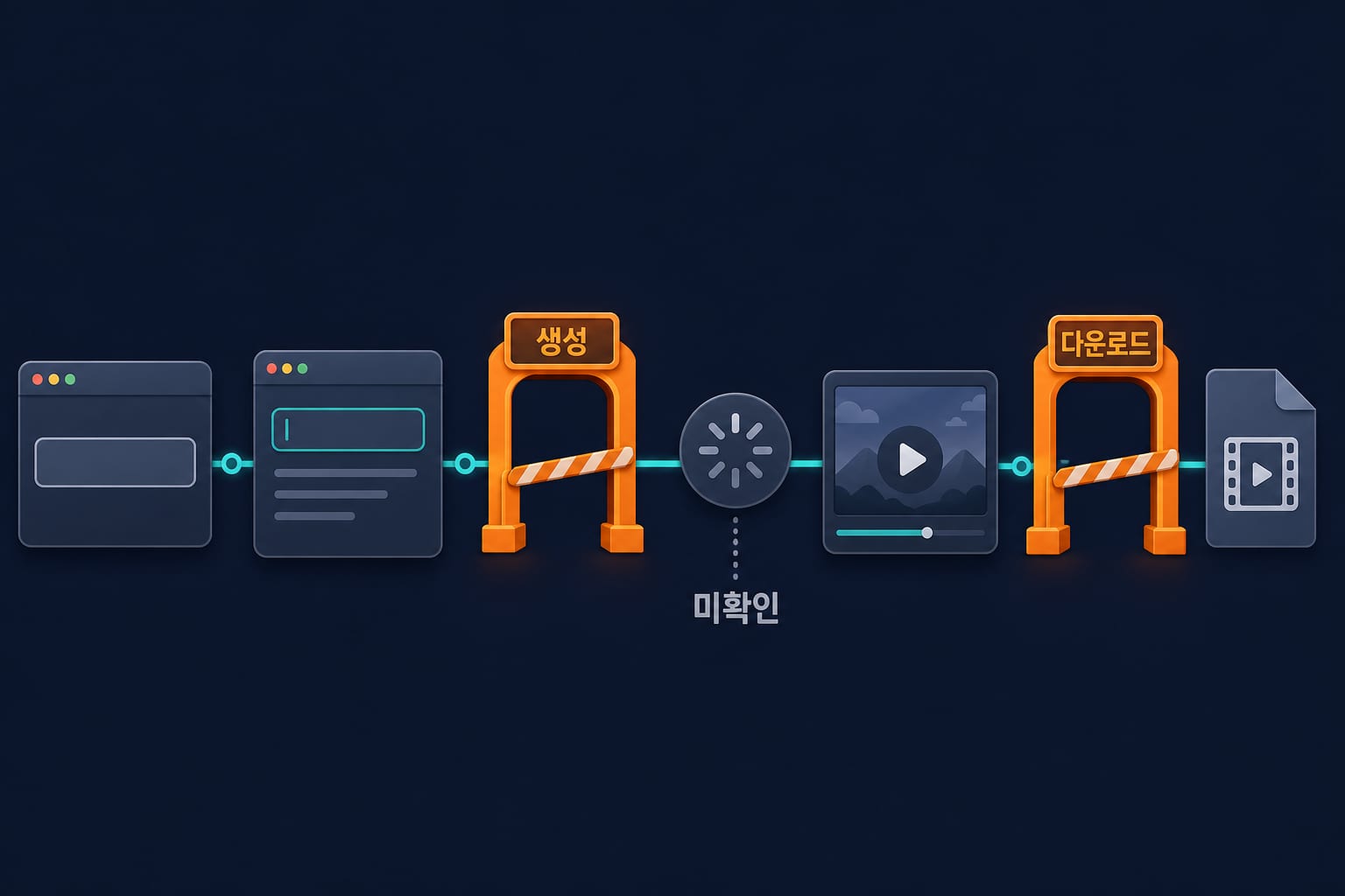 회원가입 없는 AI 영상 생성기를 확인할 때 생성과 다운로드 관문을 나누어 점검하는 흐름