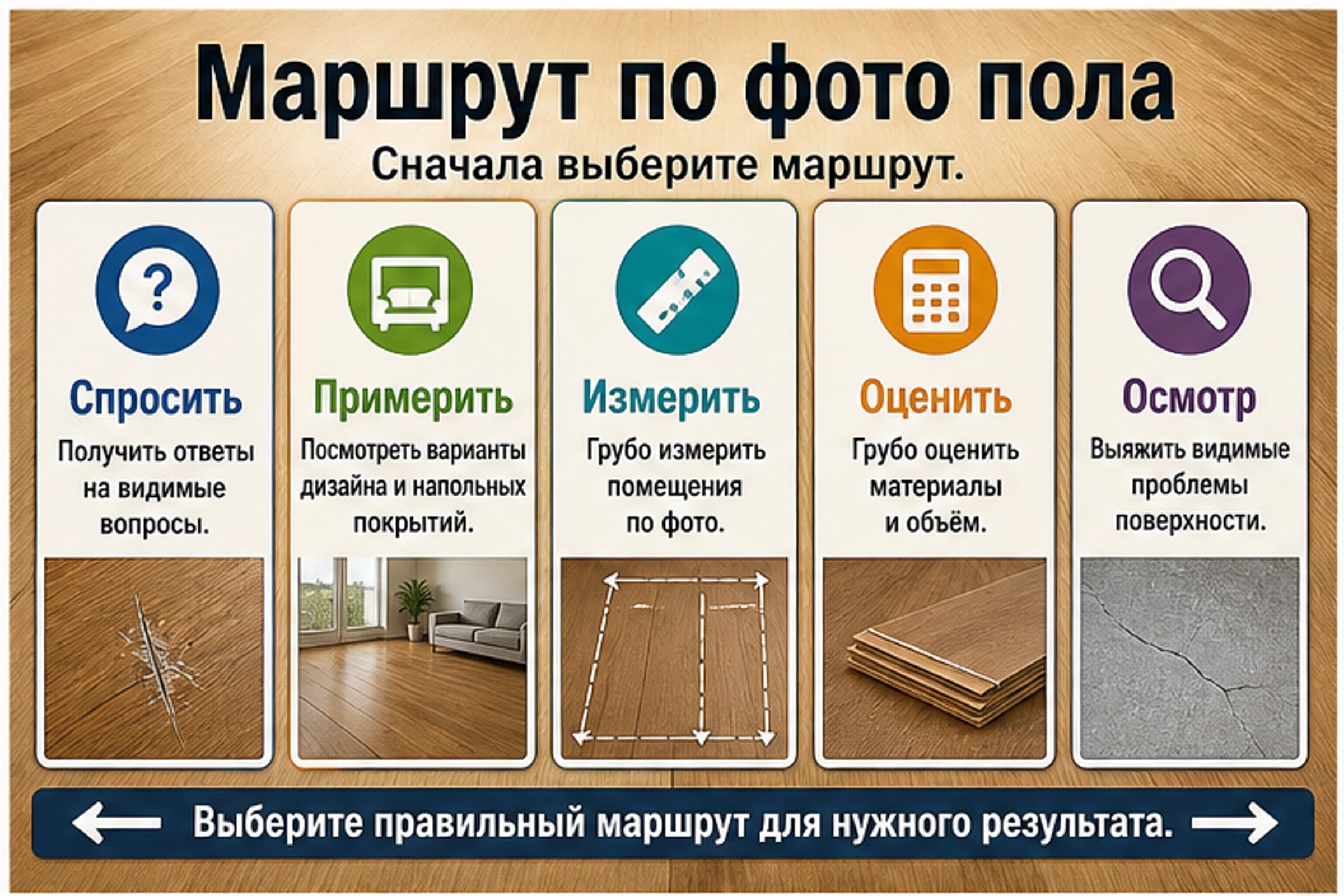 Фото пола и ИИ: что можно спросить, а где нужен мастер