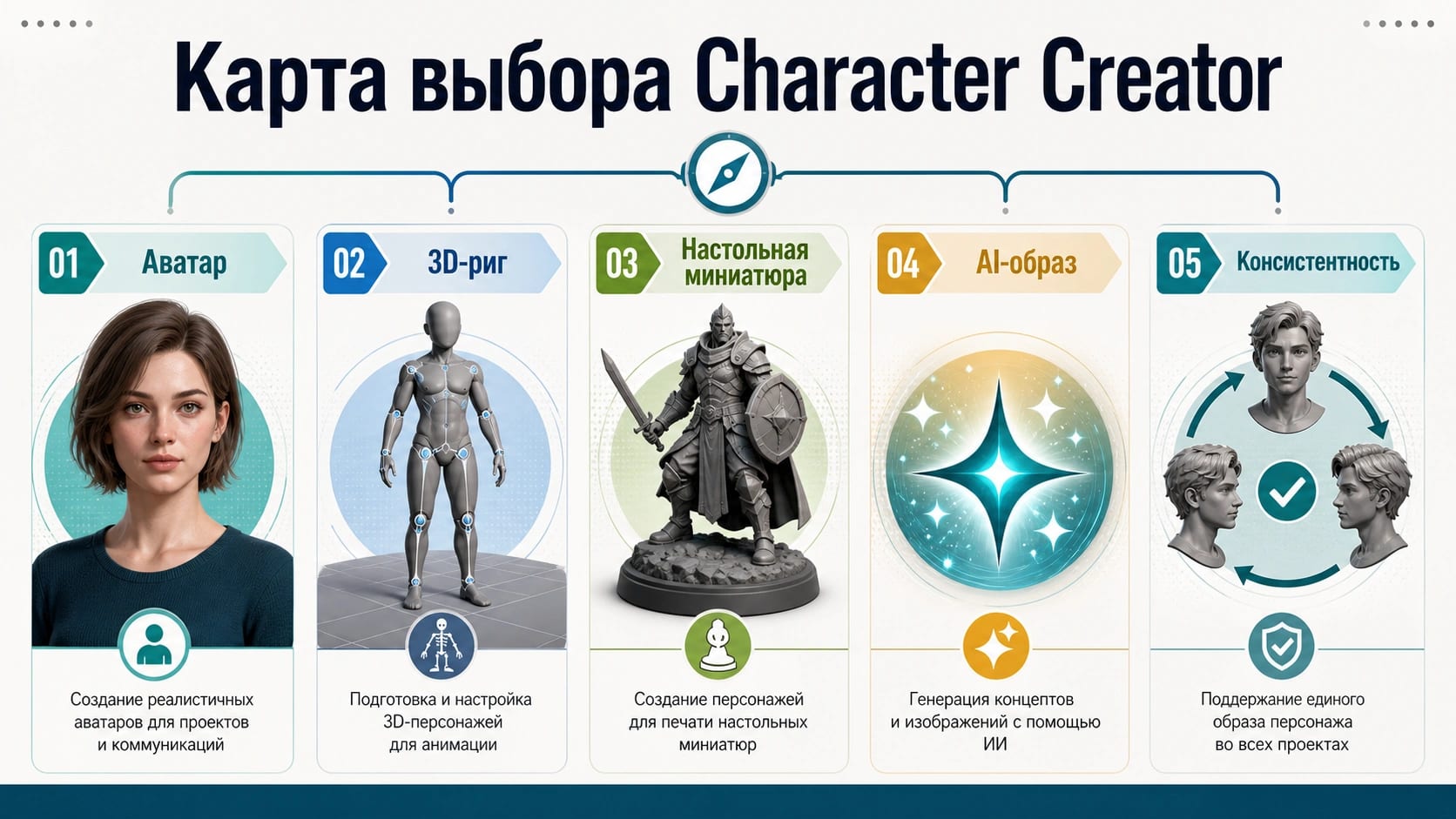 Как выбрать создатель персонажей: аватар, 3D, DnD, AI-образ или стабильный герой