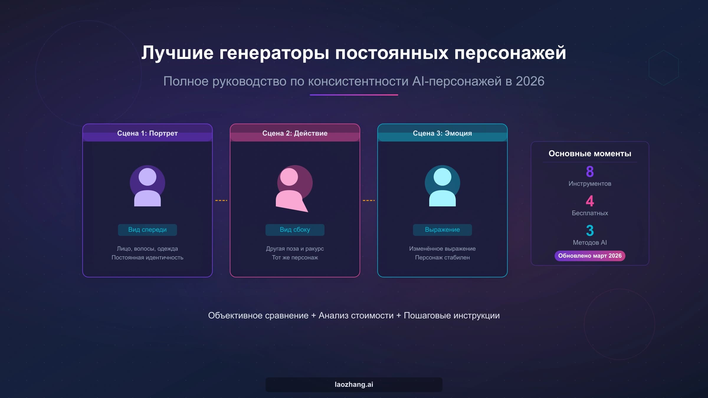 Лучшие генераторы постоянных персонажей в 2026 году: полное руководство по стабильности AI-персонажей