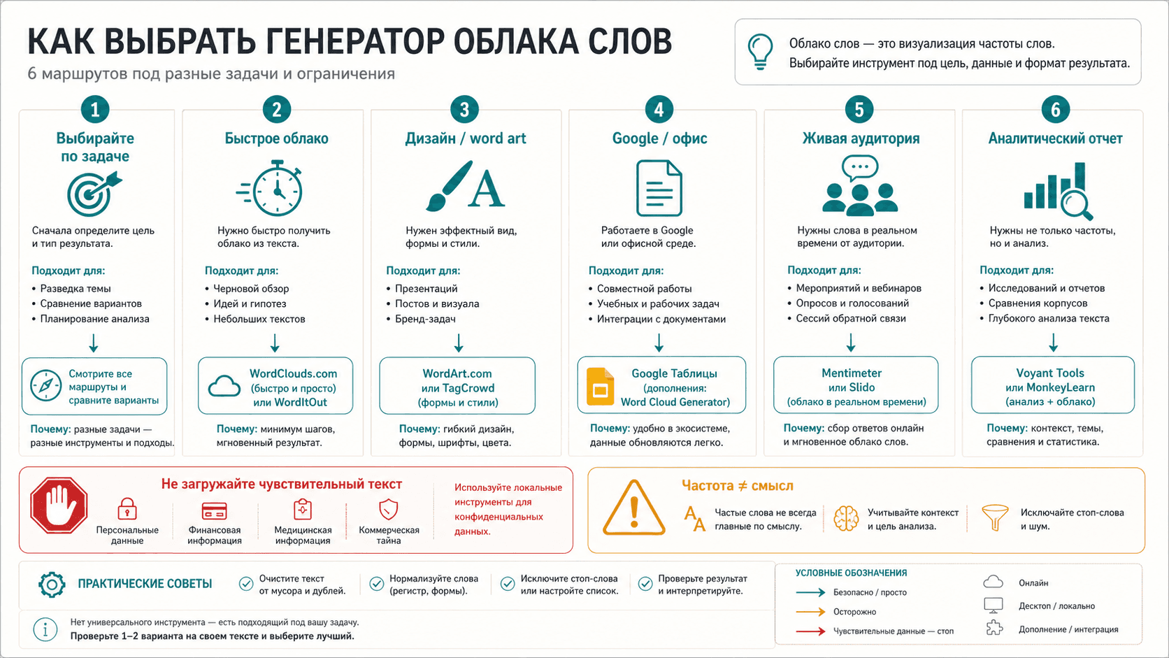 Как выбрать генератор облака слов: бесплатно, дизайн, Google/Office, аудитория и анализ