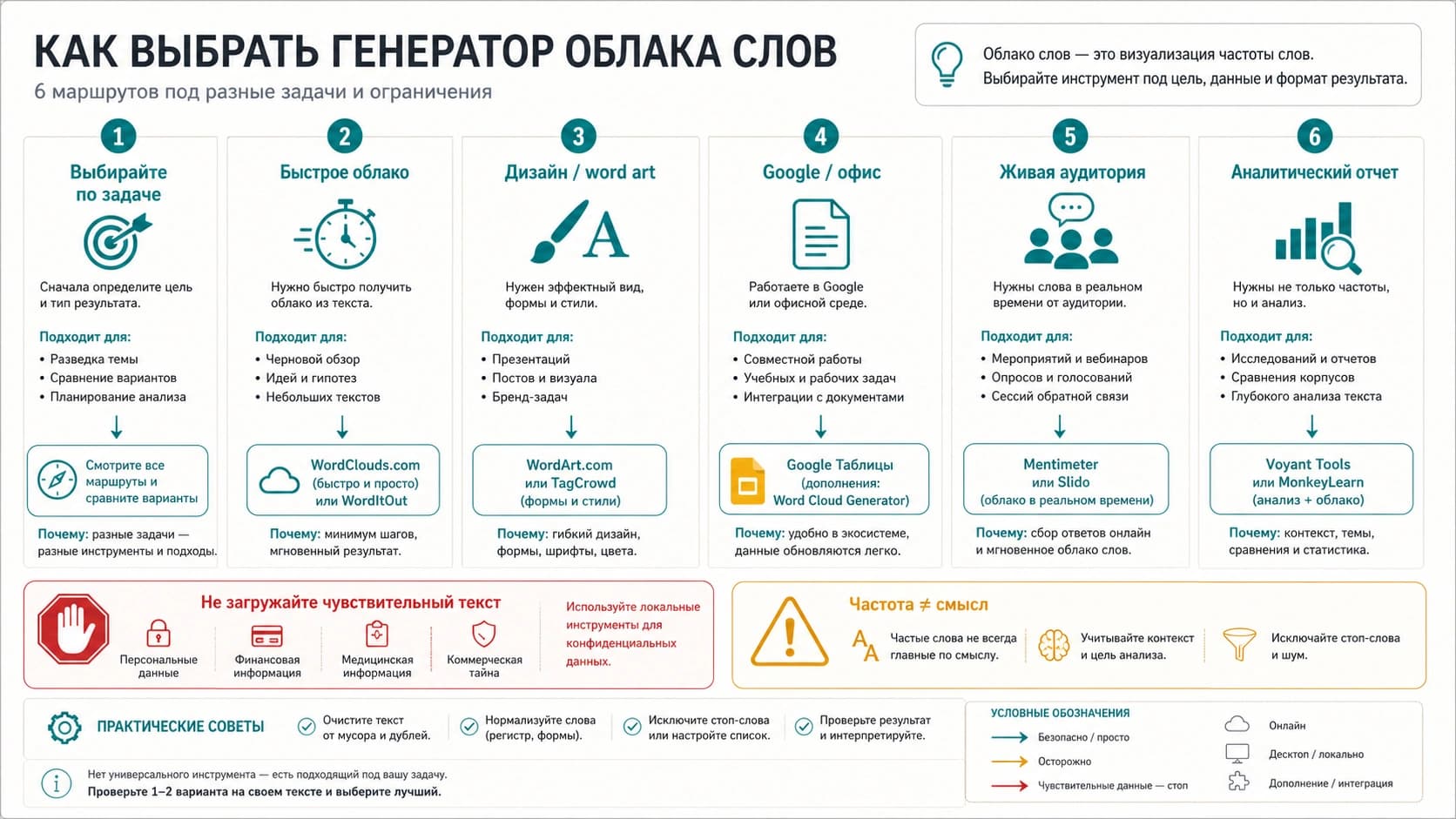Как выбрать генератор облака слов: бесплатно, дизайн, Google/Office, аудитория и анализ