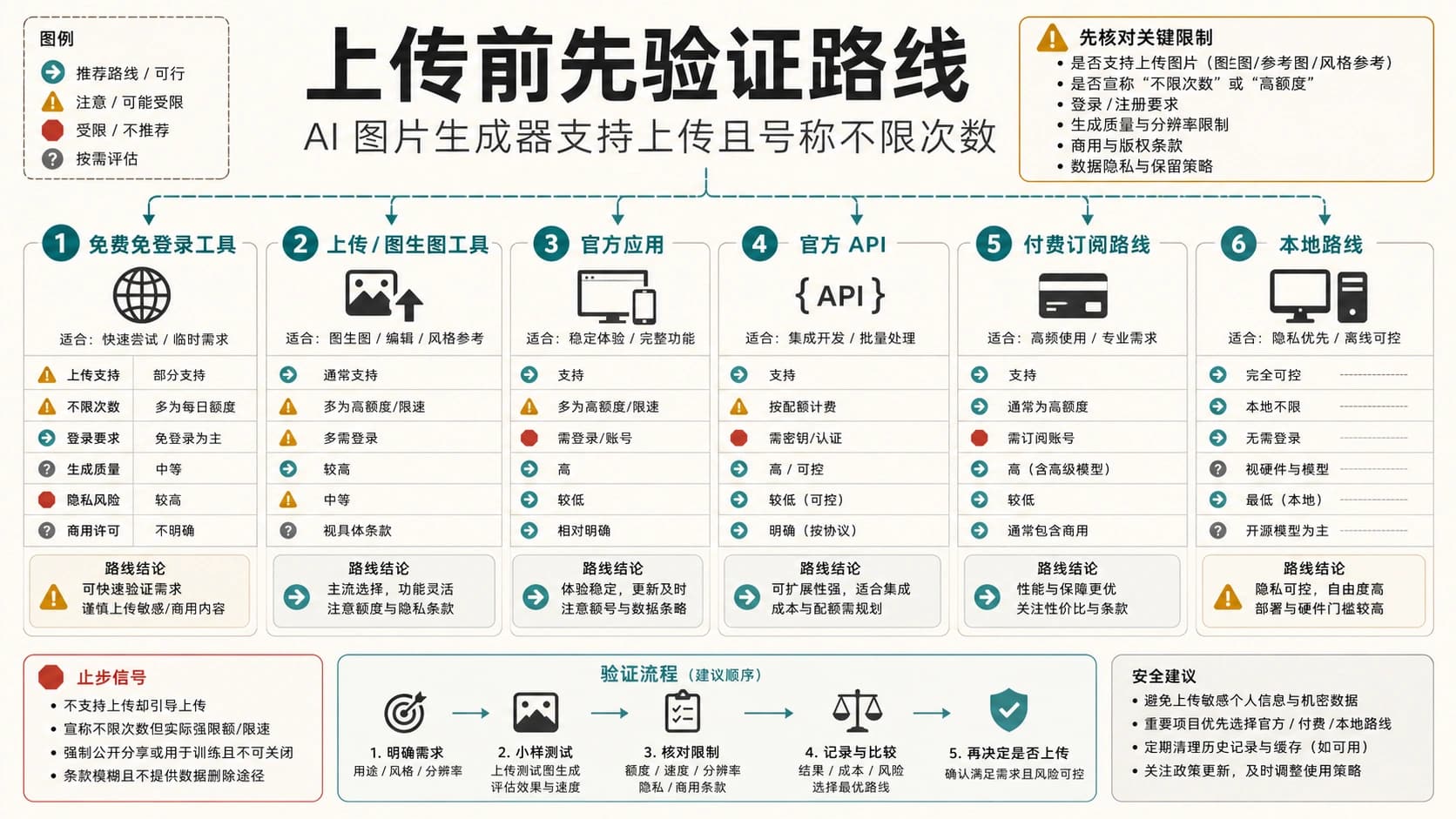 支持上传并声称不限次数的 AI 图片生成路线板