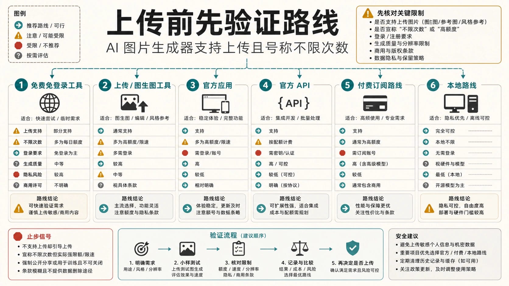 支持上传并声称不限次数的 AI 图片生成路线板