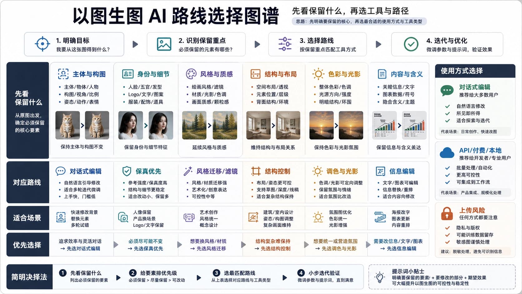 根据已有图片选择以图生图路线的决策板
