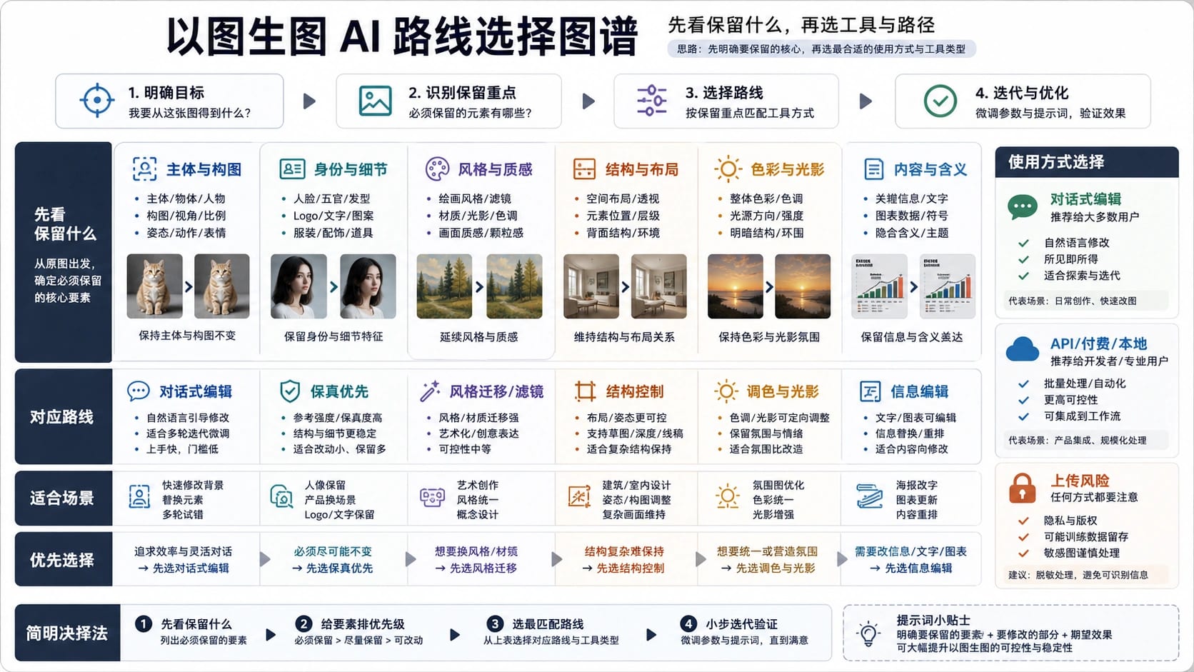 根据已有图片选择以图生图路线的决策板