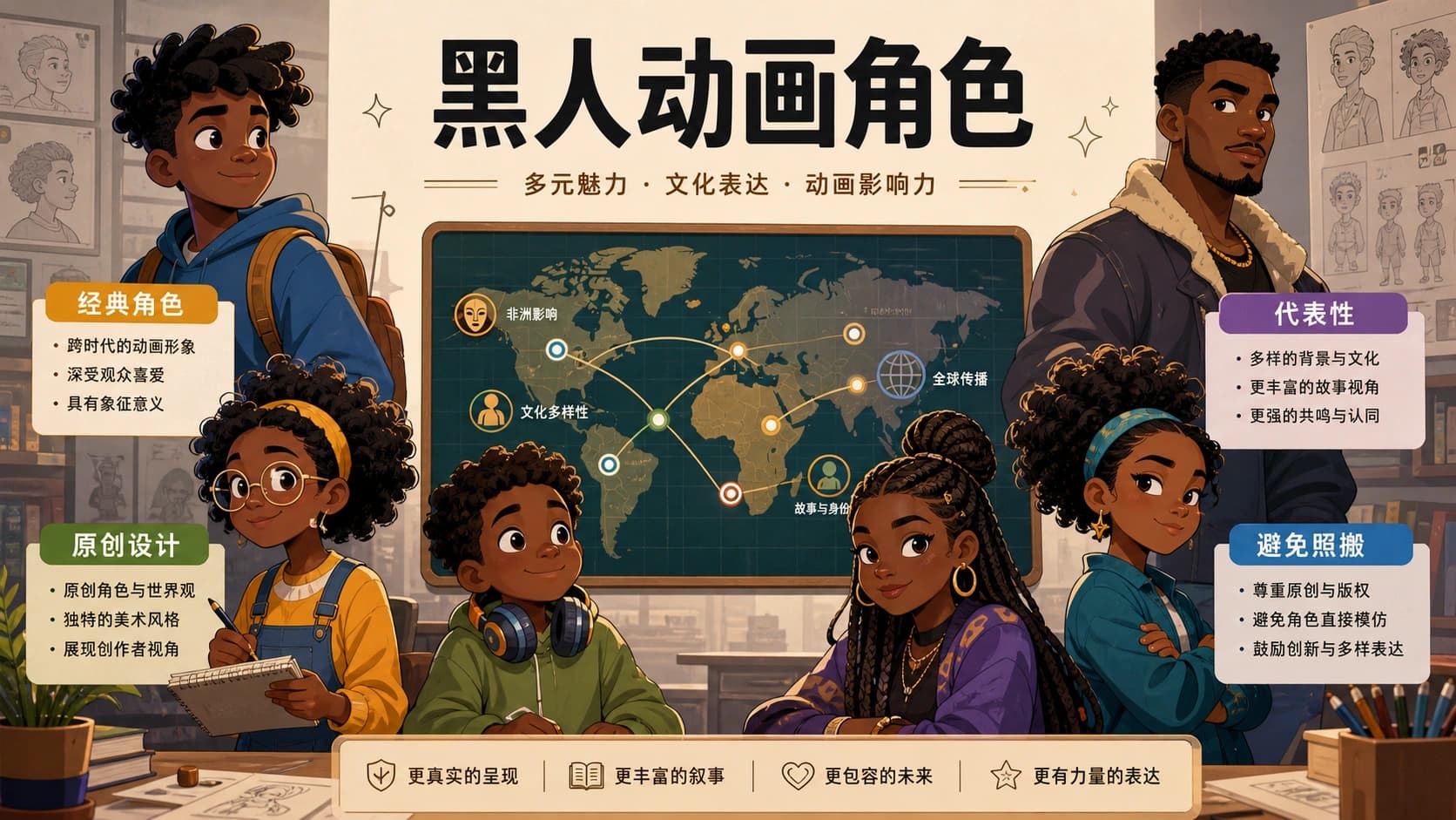 黑人动画角色:经典名字、代表性与原创设计边界