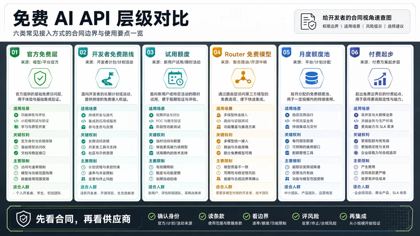 免费 AI API 怎么选:2026 年真正免费的范围与停用线