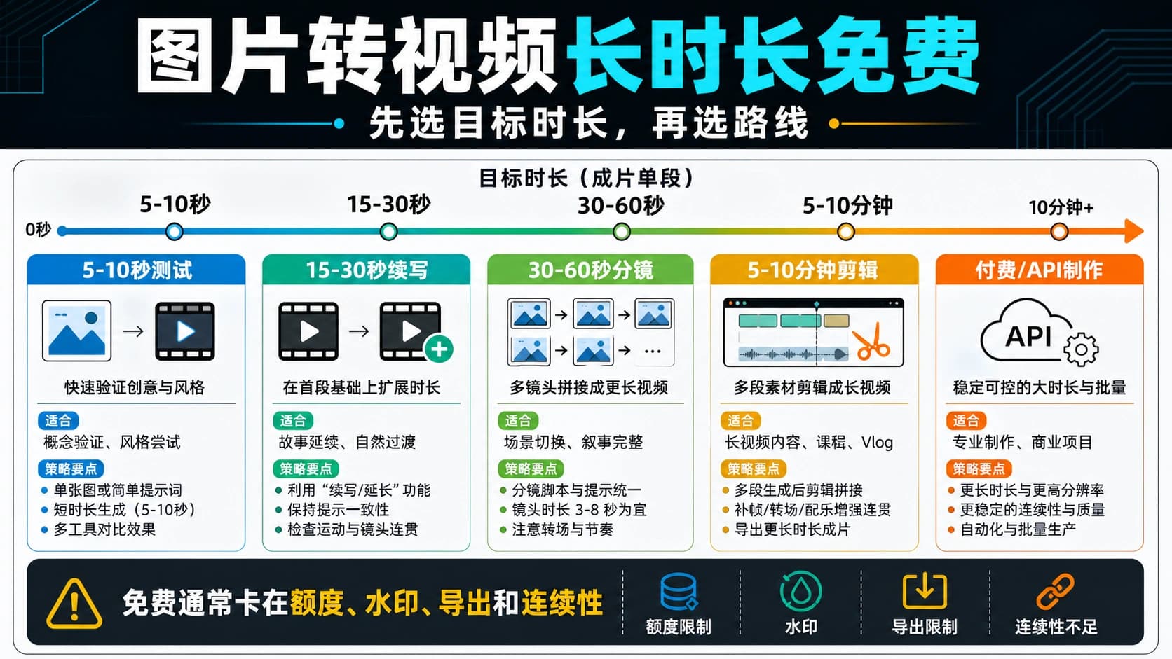 图片转视频长时长免费:2026 年真正可行的路线