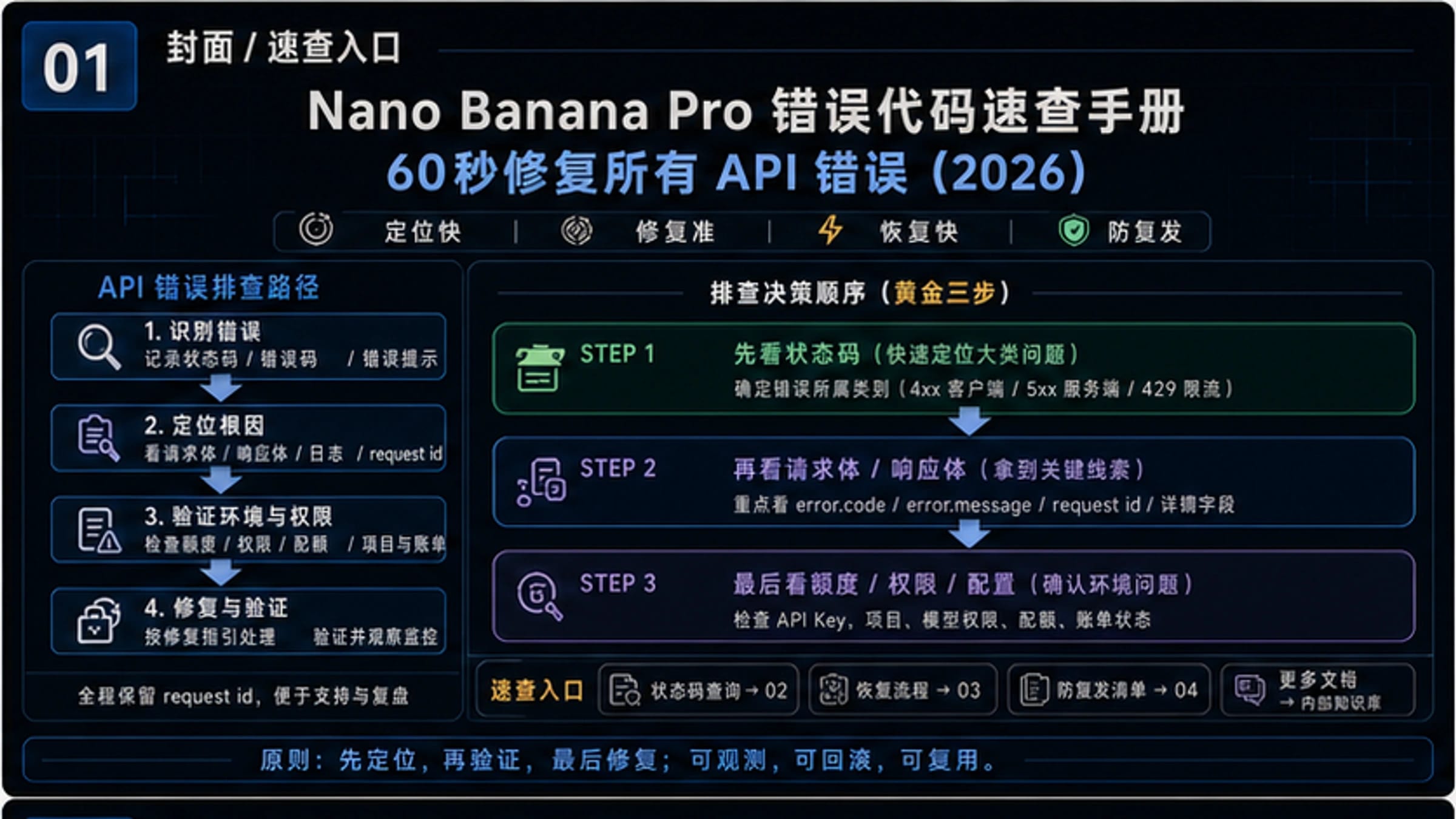 Nano Banana Pro 错误代码速查手册:60秒修复所有API错误(2026)