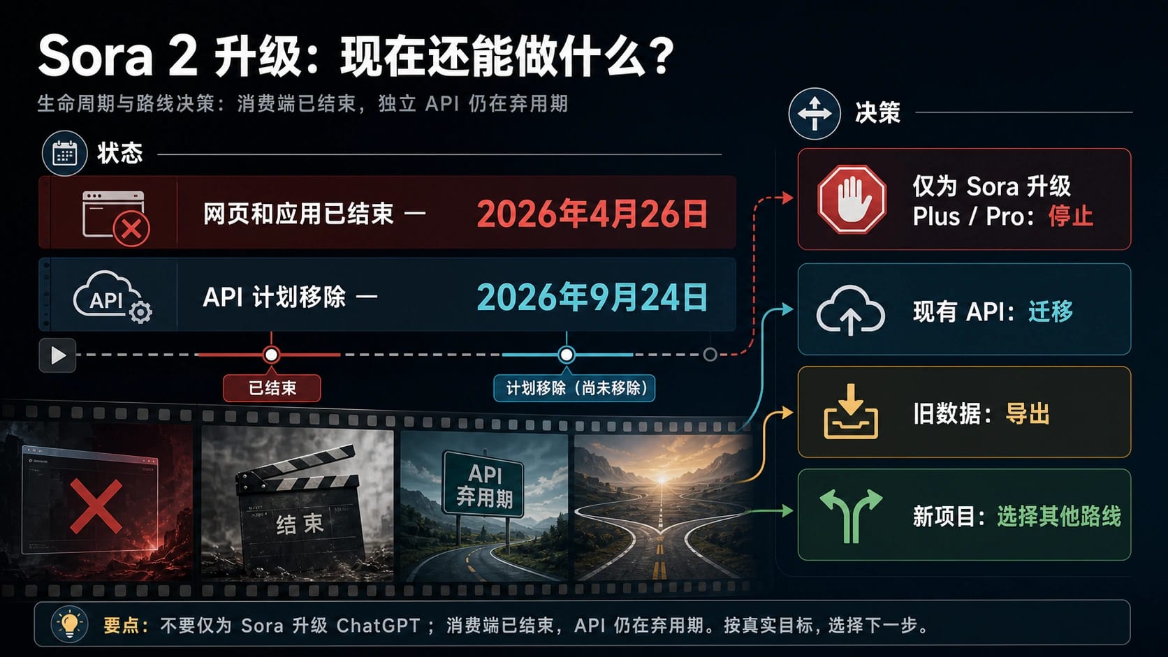 Sora 2 还能用吗?Plus、Pro 与 API 的当前边界(2026)