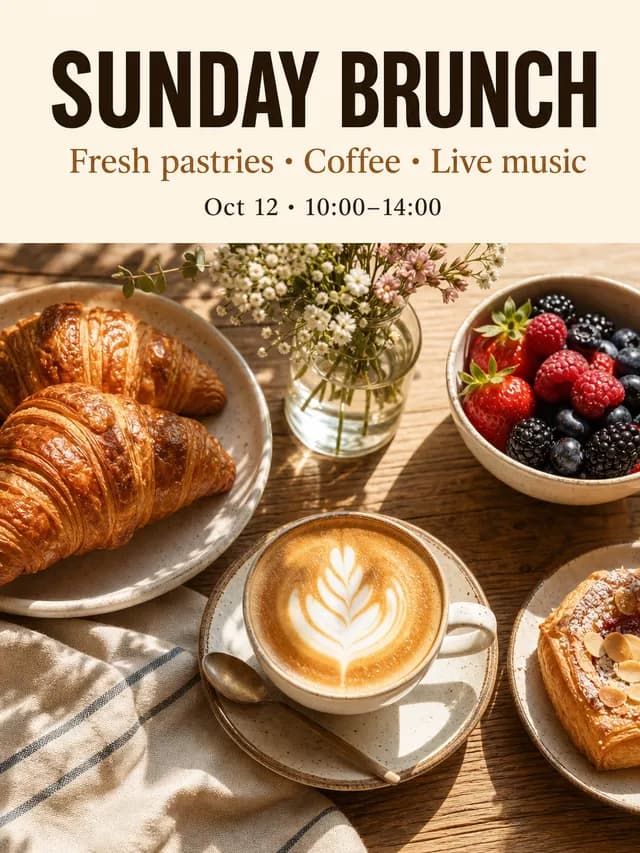 SUNDAY BRUNCH · GPT Image 2 VIP