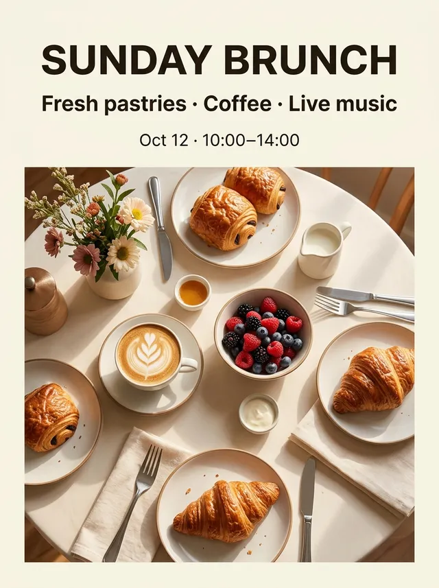 SUNDAY BRUNCH · Nano Banana 2