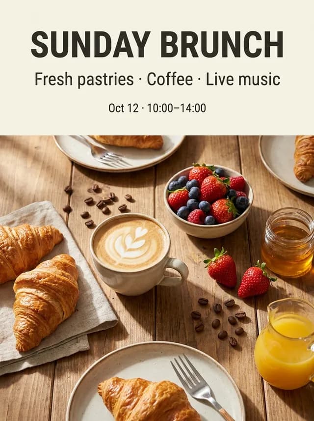 SUNDAY BRUNCH · Nano Banana Pro