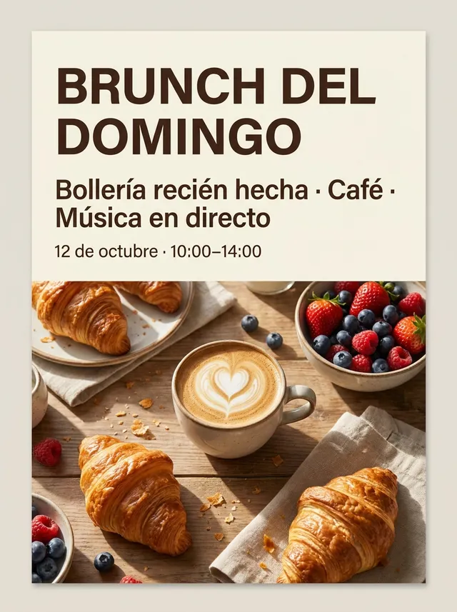 BRUNCH DEL DOMINGO · Nano Banana Pro