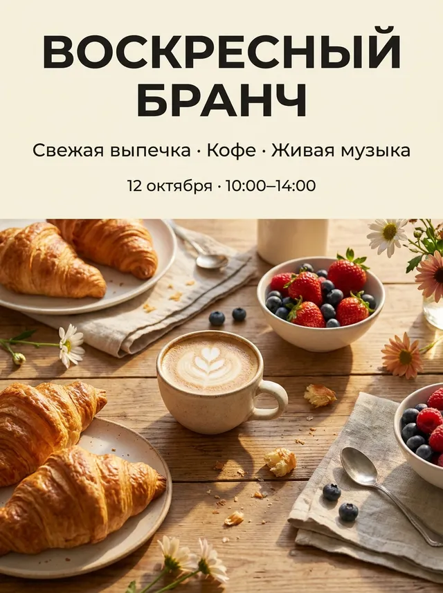 ВОСКРЕСНЫЙ БРАНЧ · Nano Banana Pro