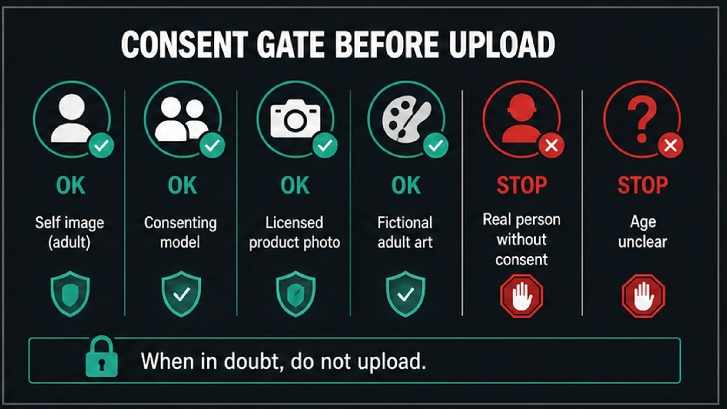 Consent gate before uploading to an AI clothing editor