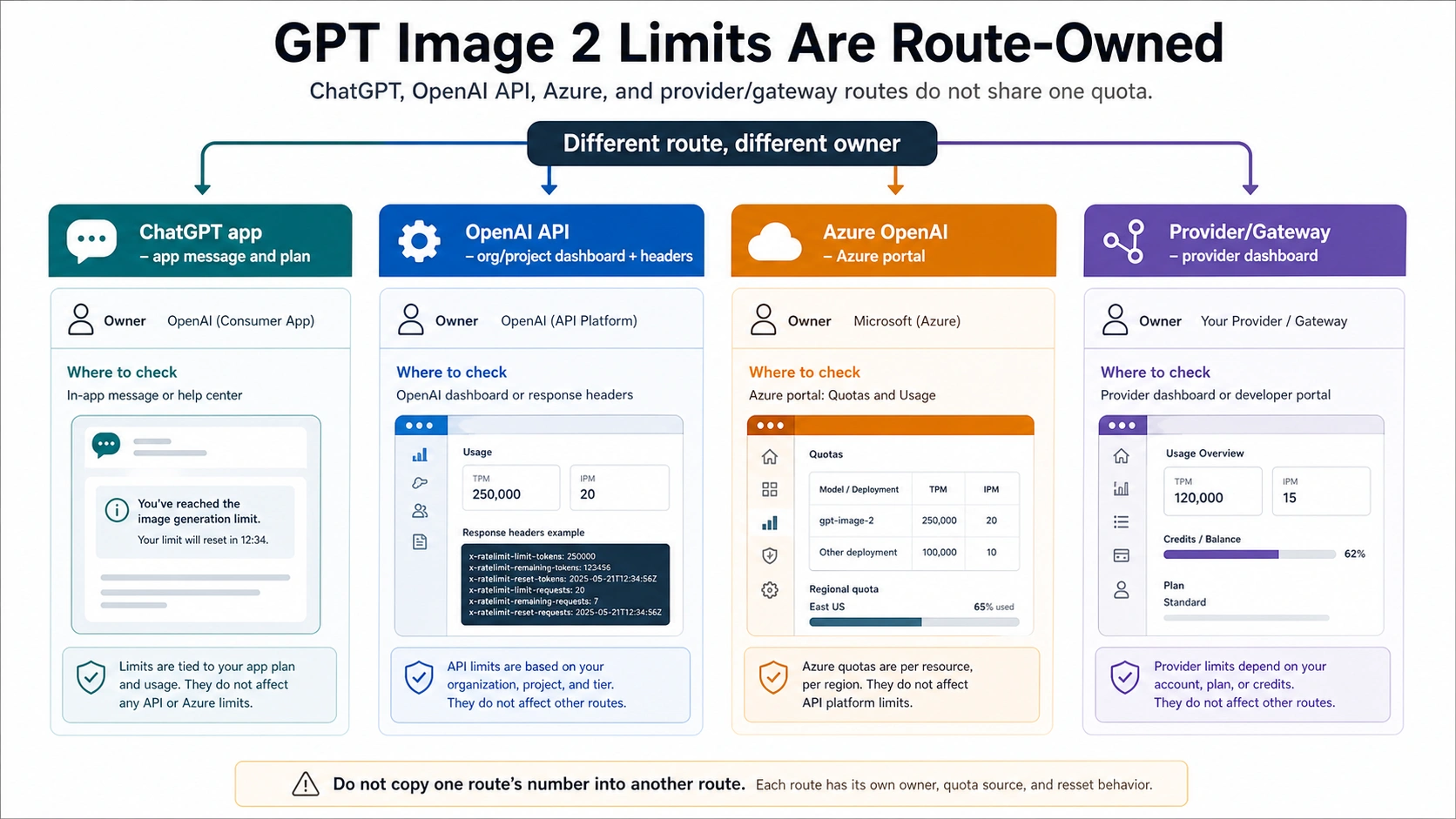 GPT Image 2 route quota split between ChatGPT app API Azure and provider routes