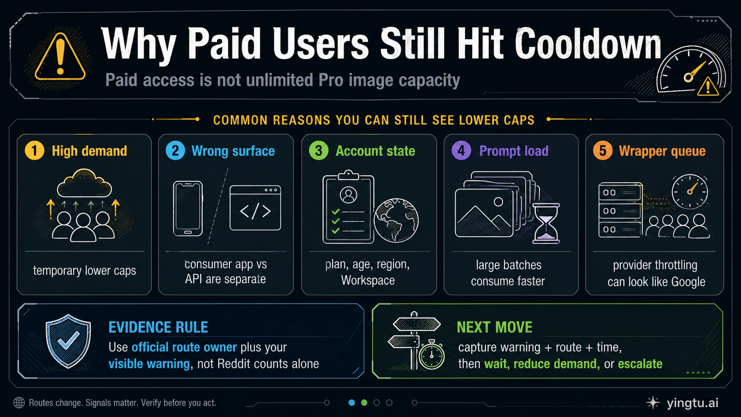 Paid-user cooldown diagnosis for Nano Banana Pro