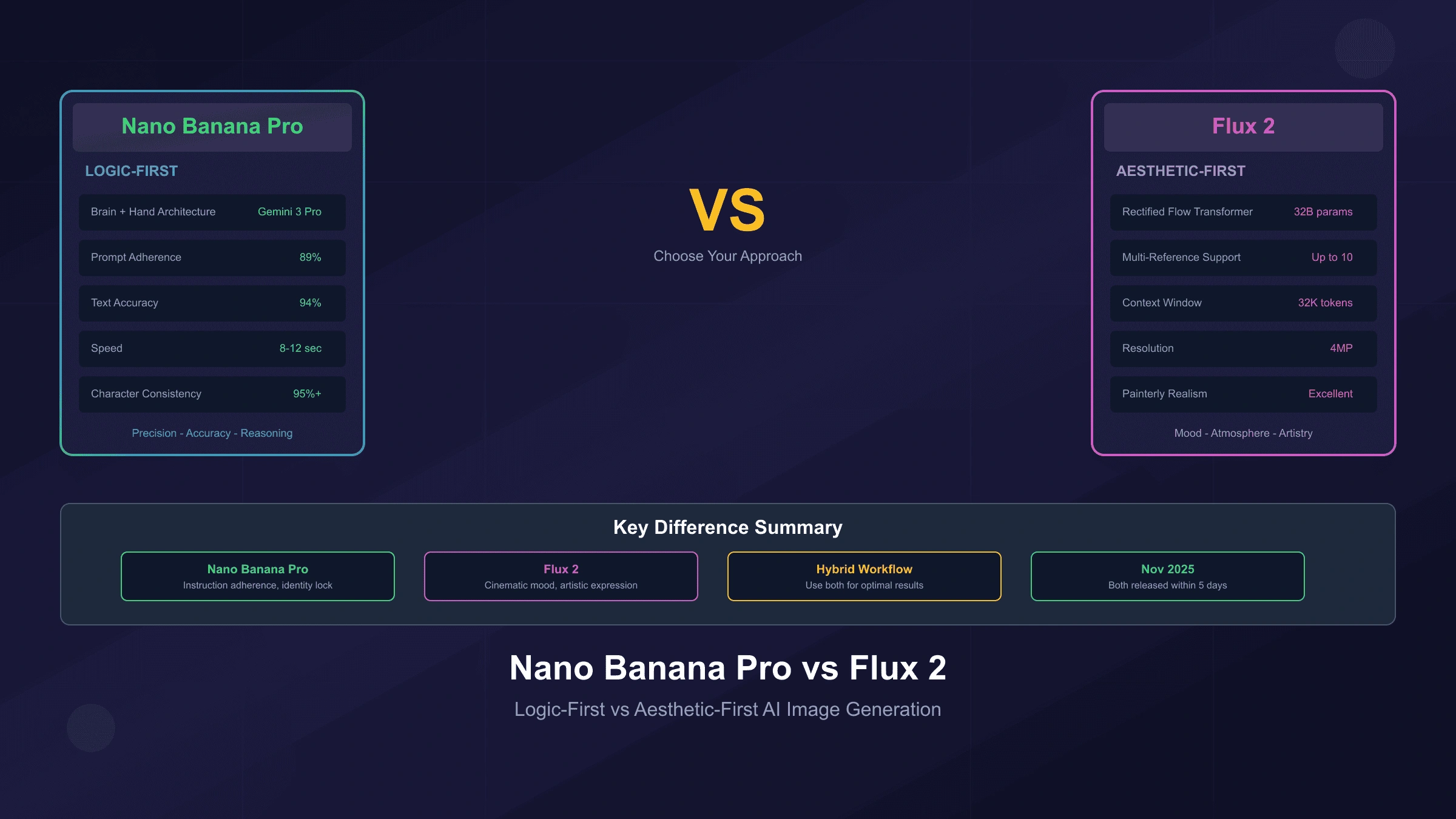 Nano Banana Pro vs Flux 2: Logic vs Aesthetics - Complete Comparison Guide (2025)