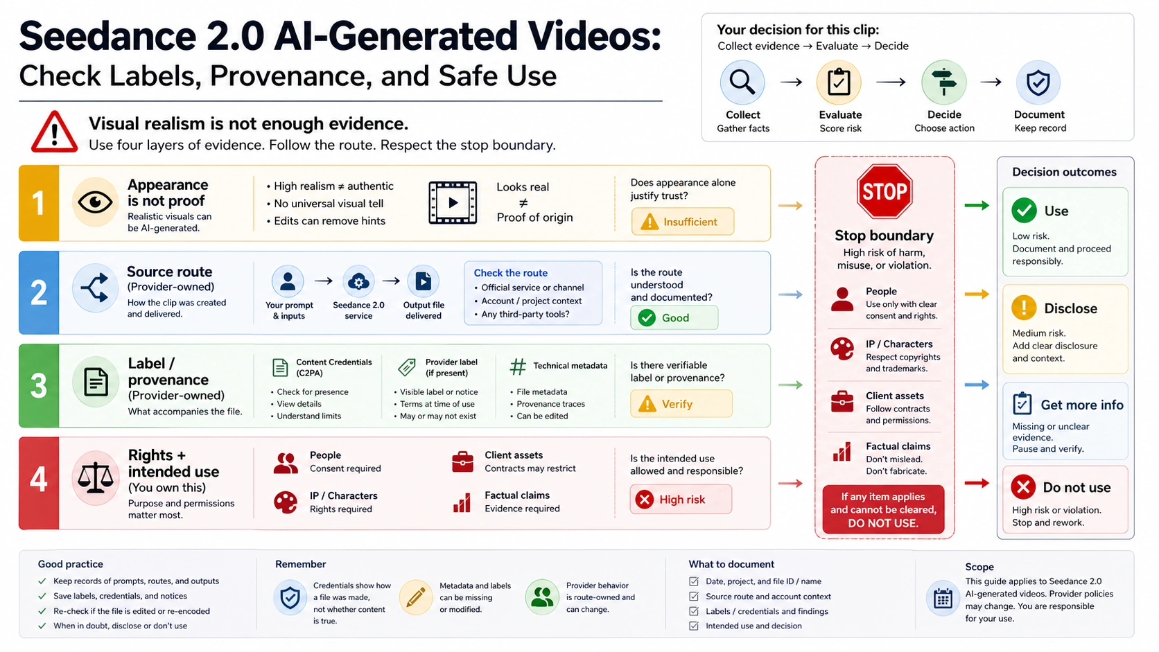 Seedance 2.0 AI-Generated Videos: How to Check Labels, Provenance, and Safe Use