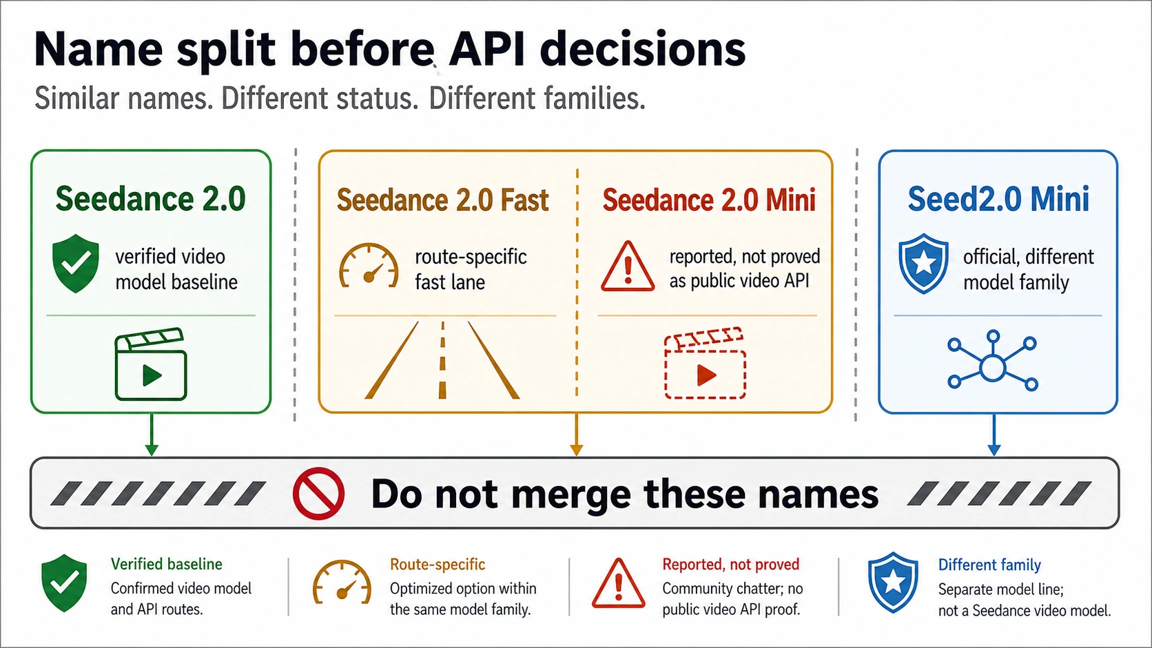 Seedance 2.0 Mini API naming split before API decisions