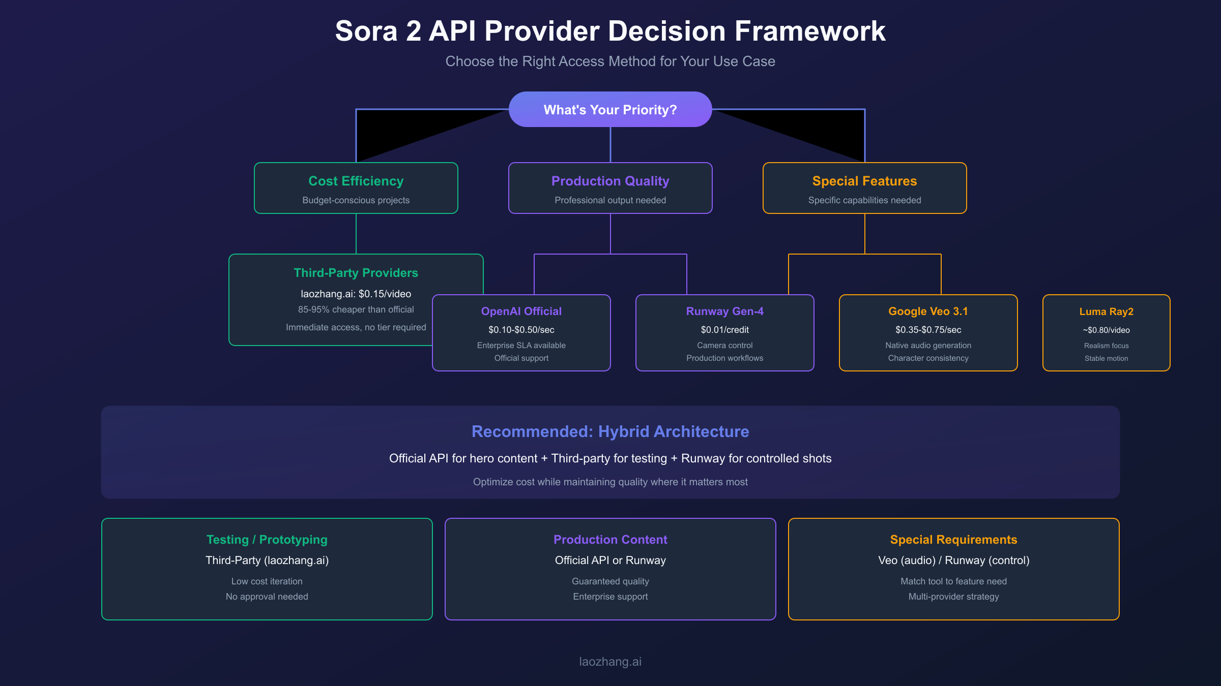 Sora 2 API Decision Framework