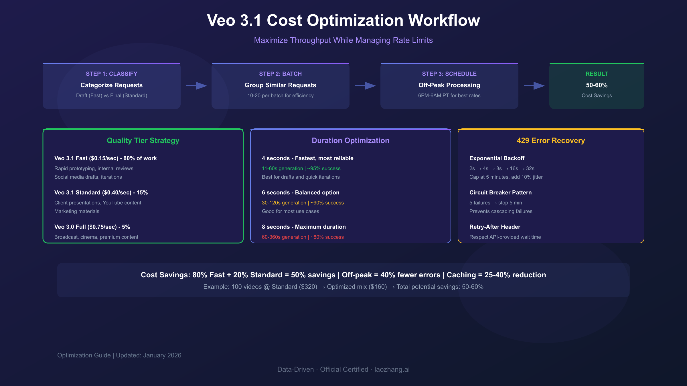 Veo 3.1 cost optimization workflow