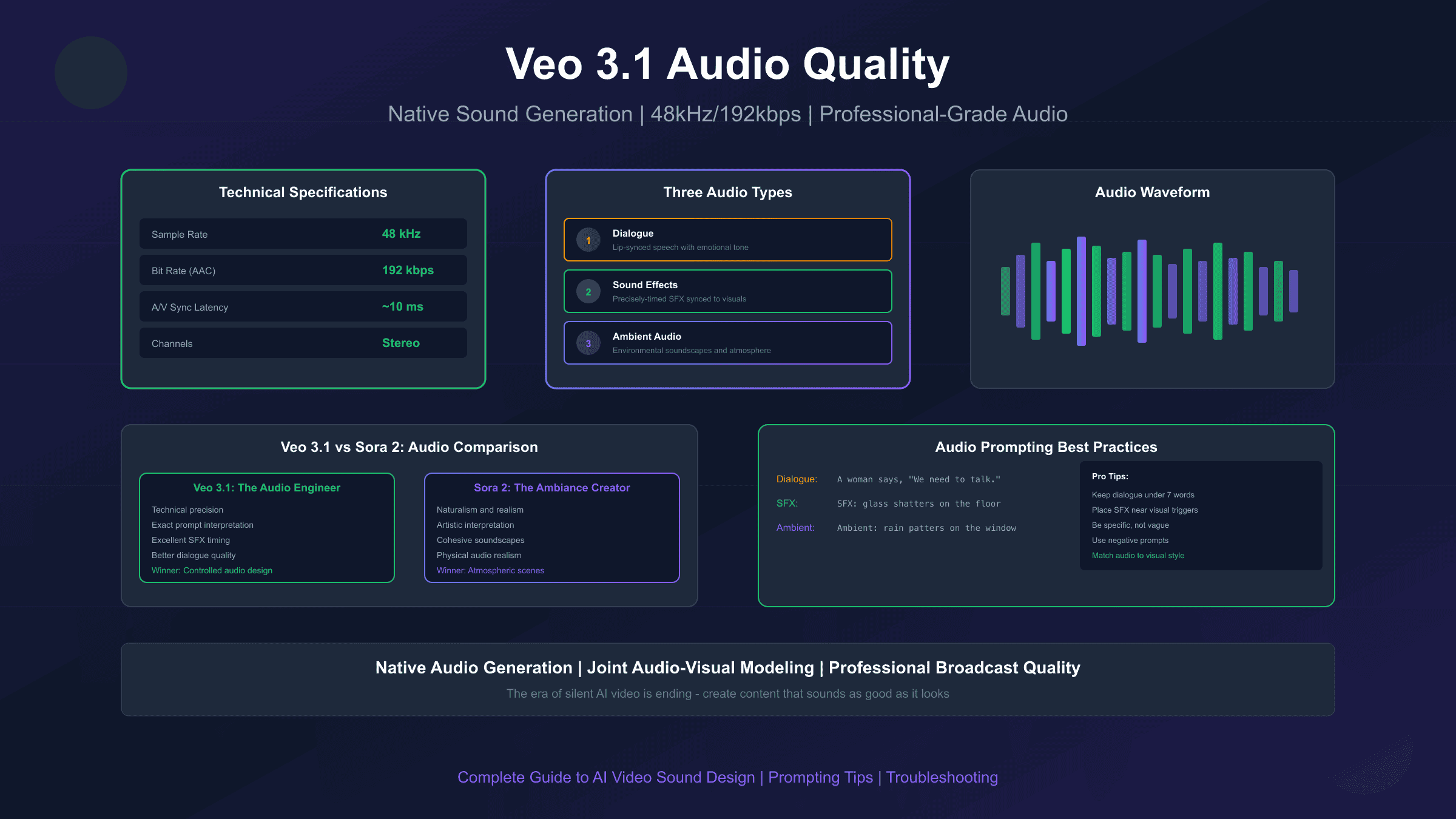 Veo 3.1 Audio Quality Complete Guide