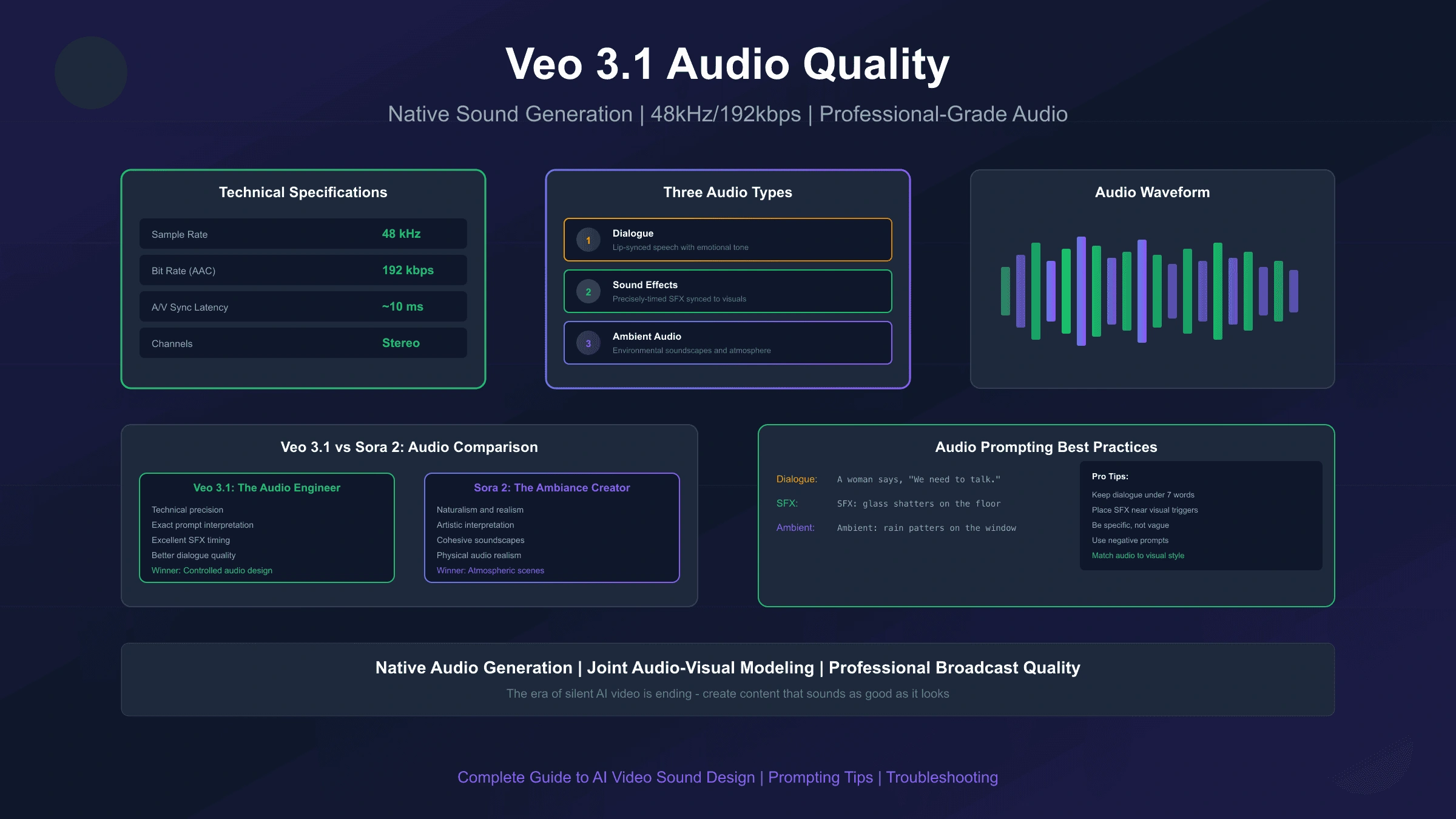 Veo 3.1 Audio Quality: Complete Guide to Native Sound Generation 2025