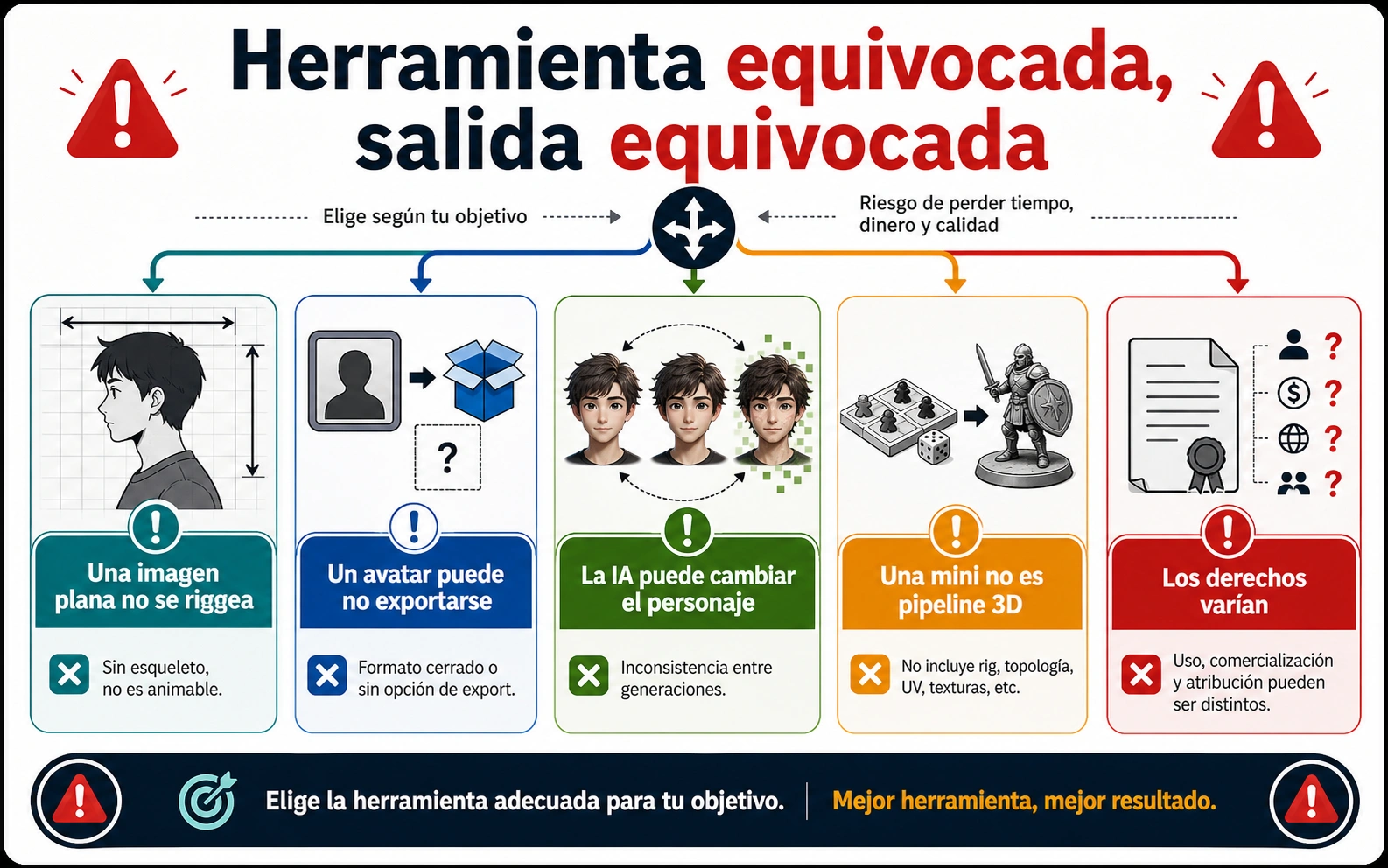 Riesgos de elegir la ruta equivocada: exportación, derechos, edición y deriva de identidad