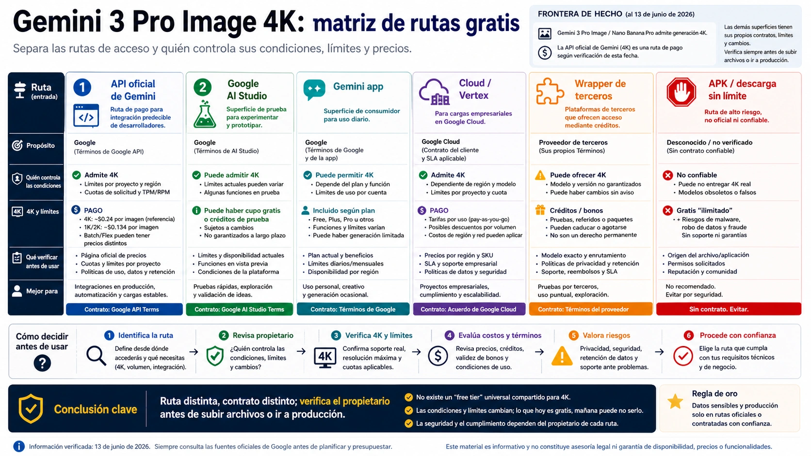 Gemini 3 Pro Image 4K route matrix by surface owner