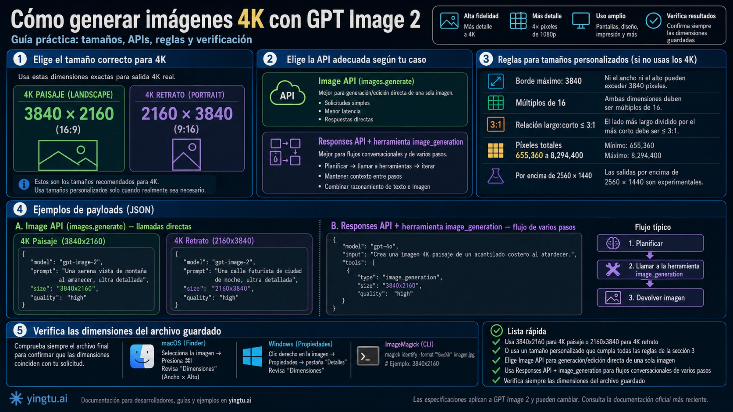 Cómo generar imágenes 4K con GPT Image 2 desde la API