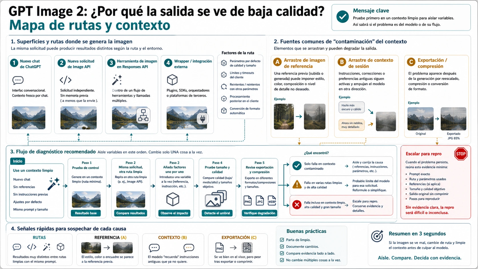 Mapa de rutas y contexto limpio para GPT Image 2