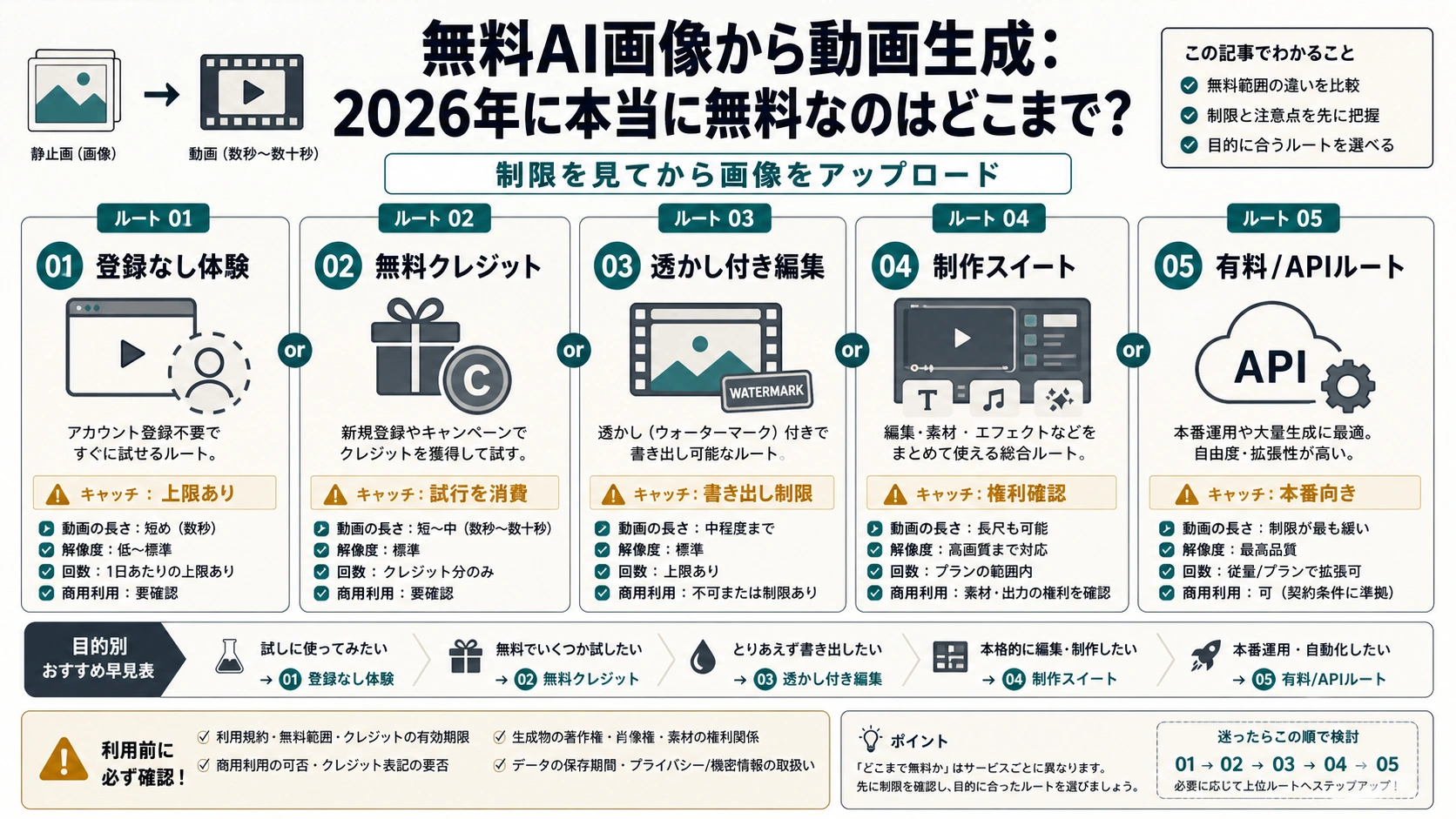 無料AI画像から動画生成:2026年に本当に無料なのはどこまで?